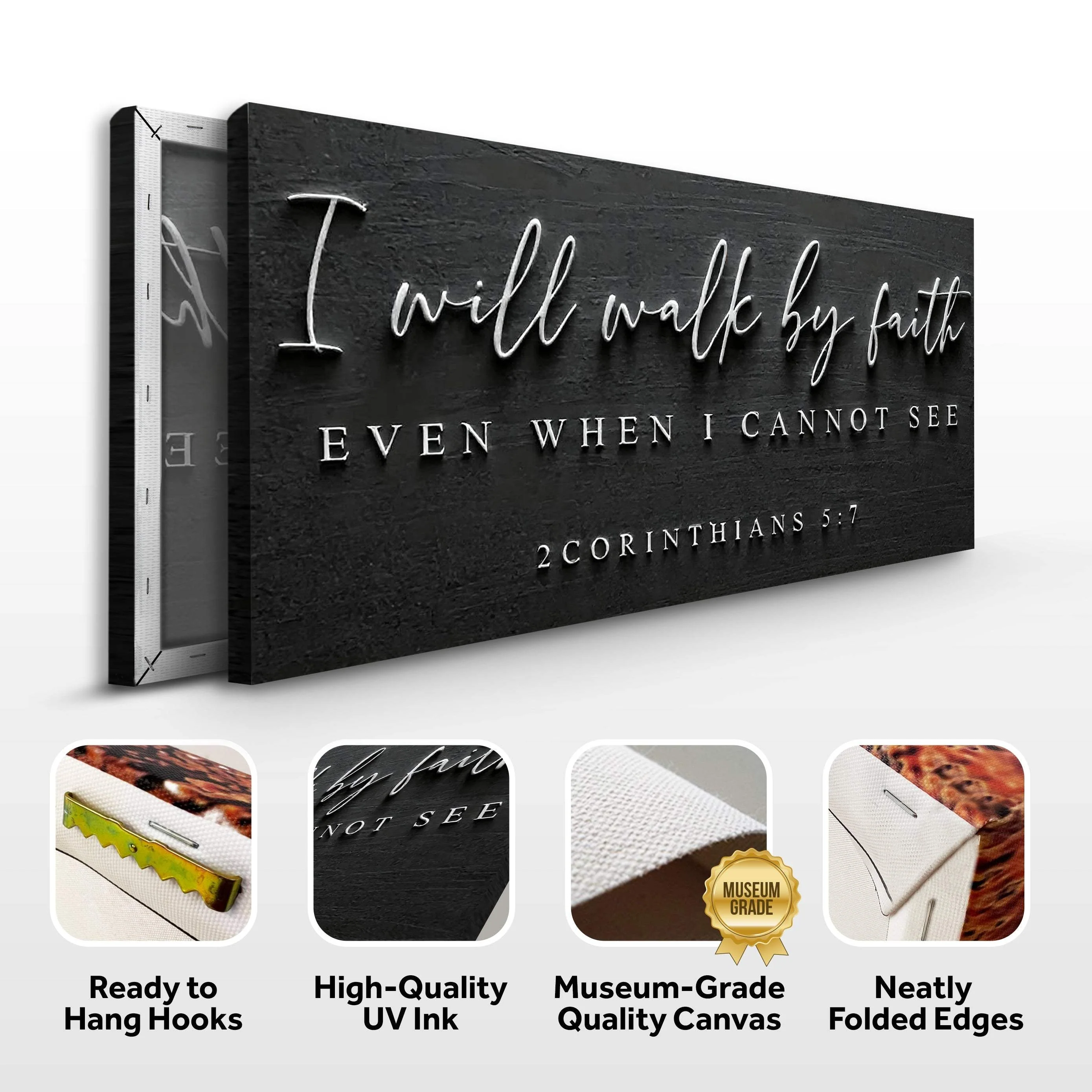 I Will Walk By Faith - 2 Corinthians 5:7 Faith Sign III - Image 8