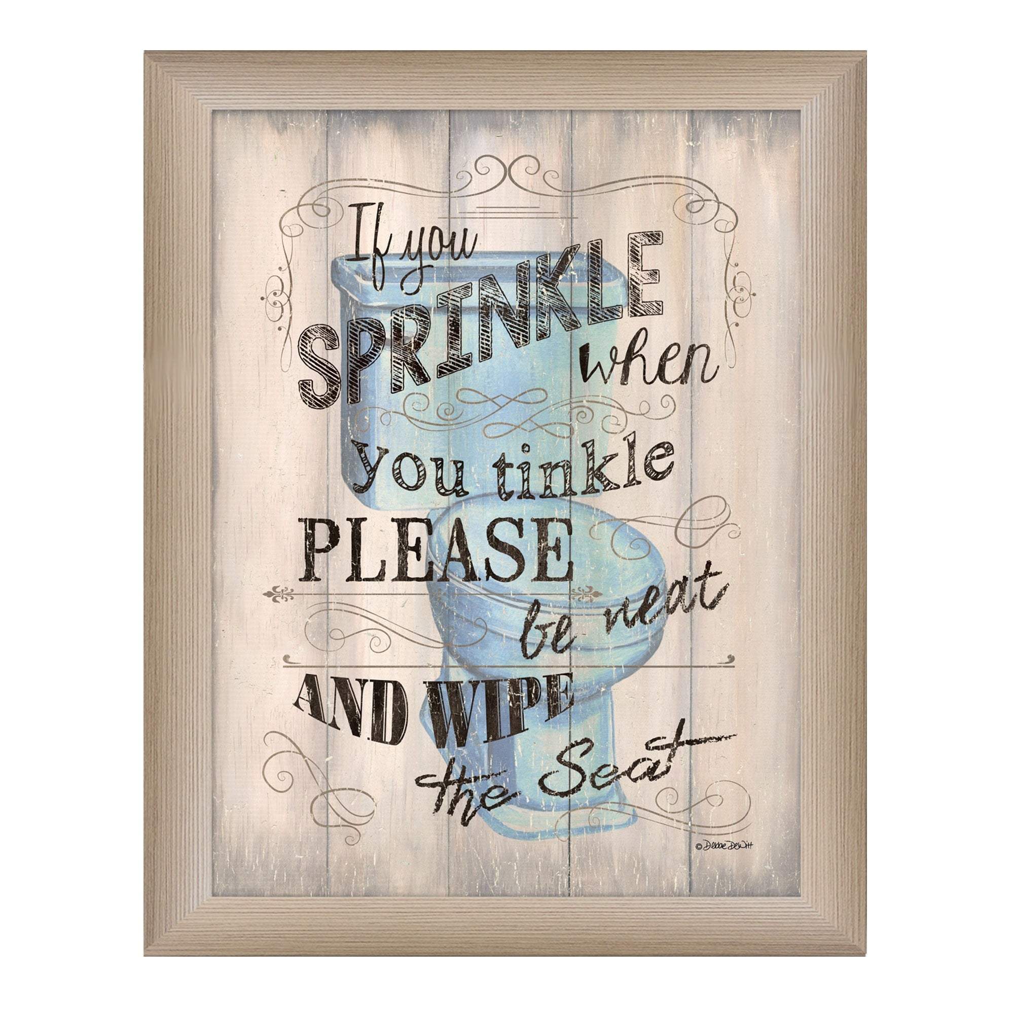 If You Sprinkle Brown Framed Print Wall Art - Image 2