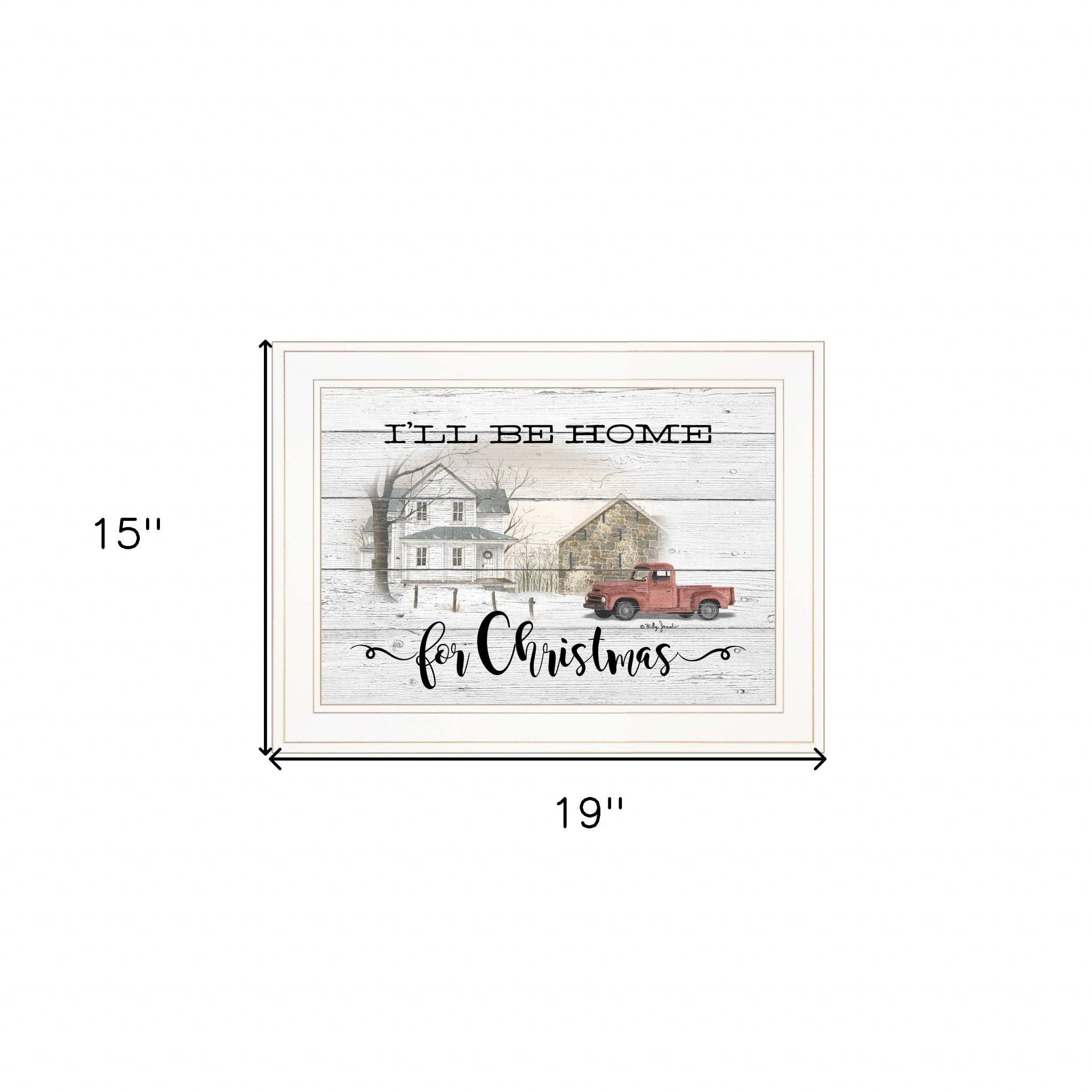 Ill be home for Christmas 2 White Framed Print Wall Art - Image 6