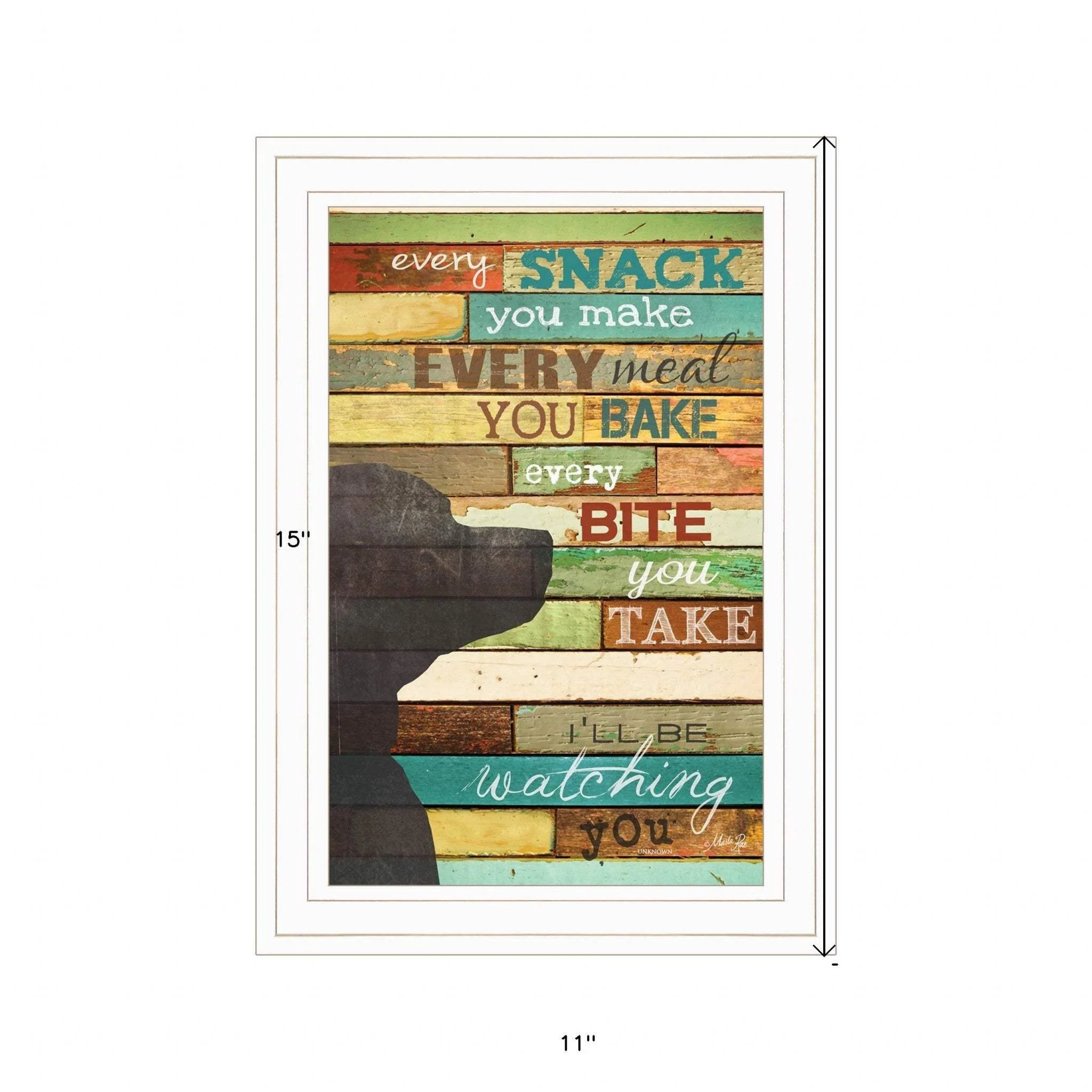 Ill Be Watching You 1 White Framed Print Wall Art - Image 6