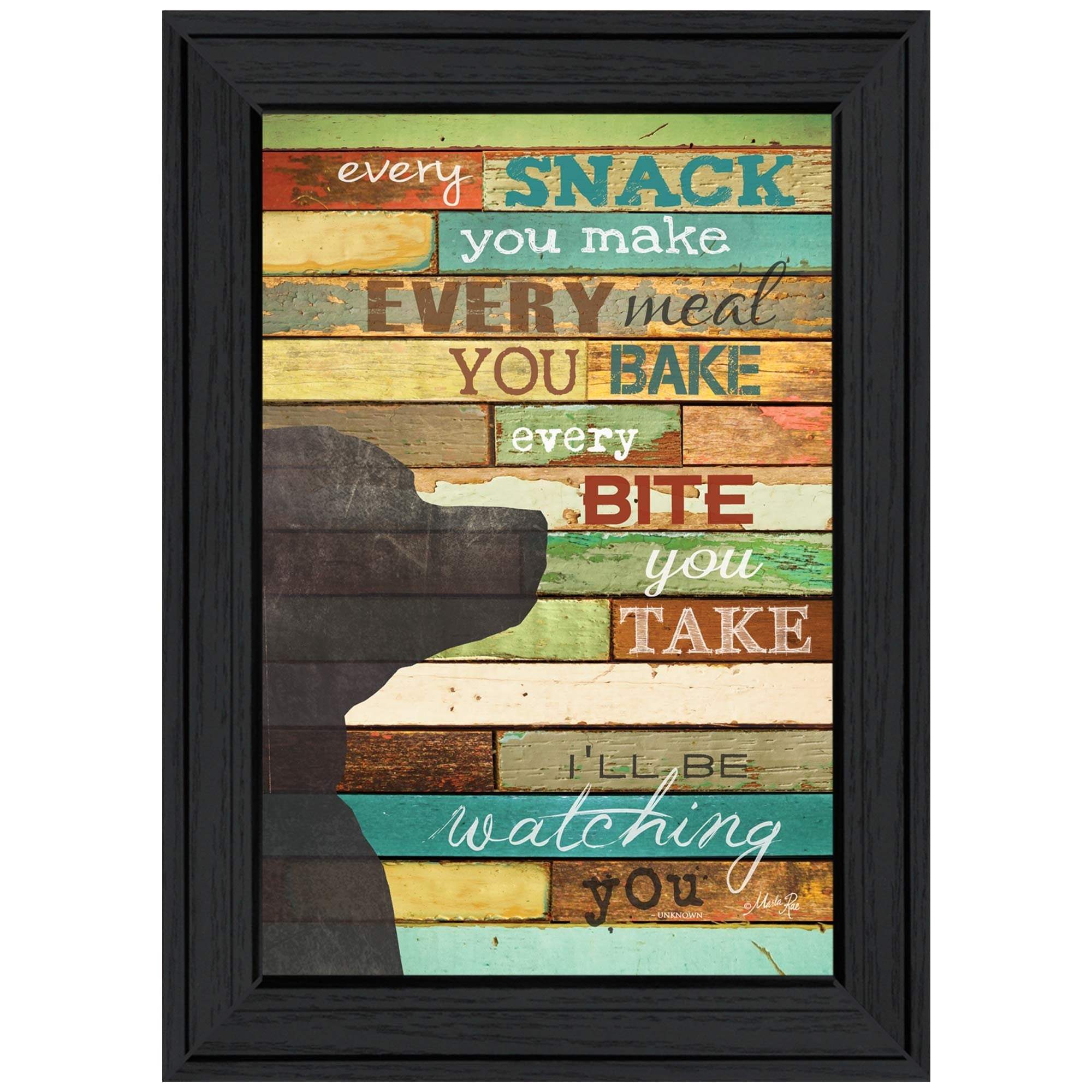 Ill Be Watching You 2 Black Framed Print Wall Art - Image 2