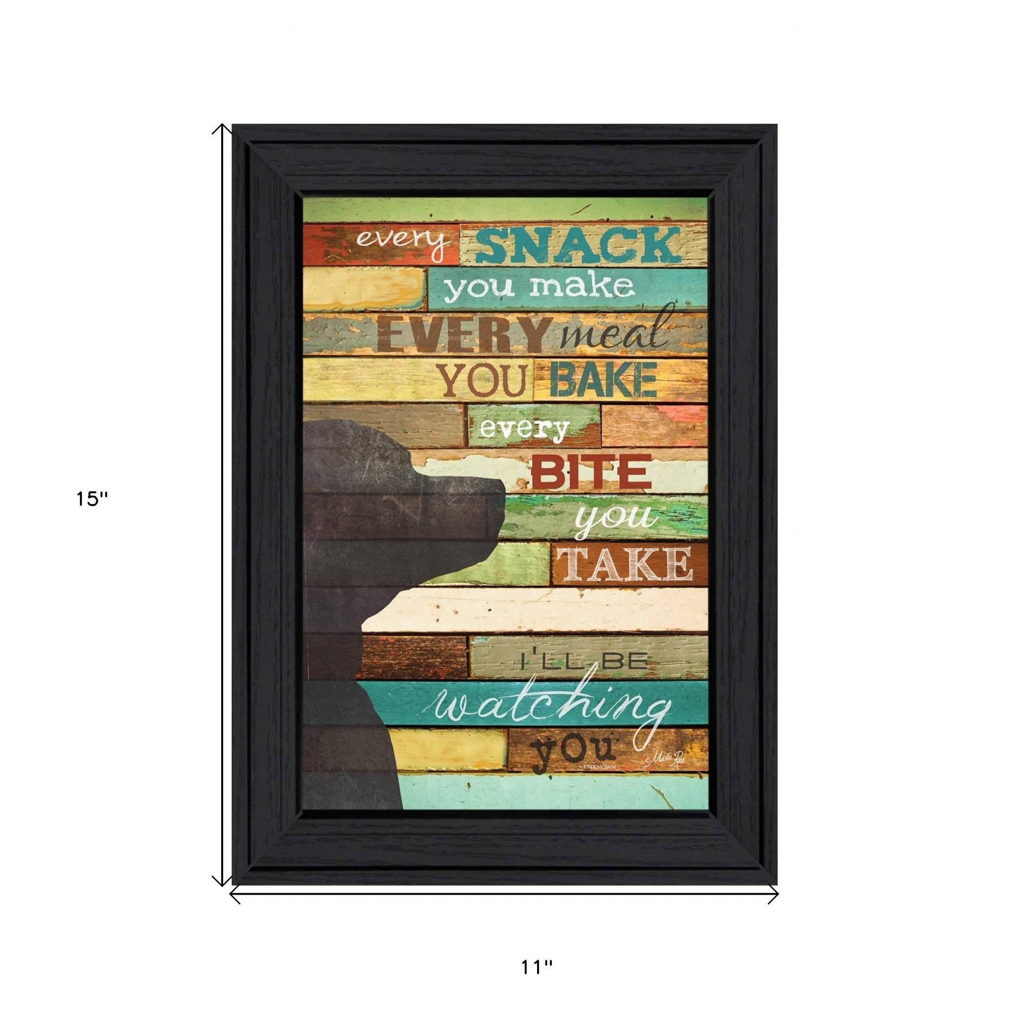 Ill Be Watching You 2 Black Framed Print Wall Art - Image 5