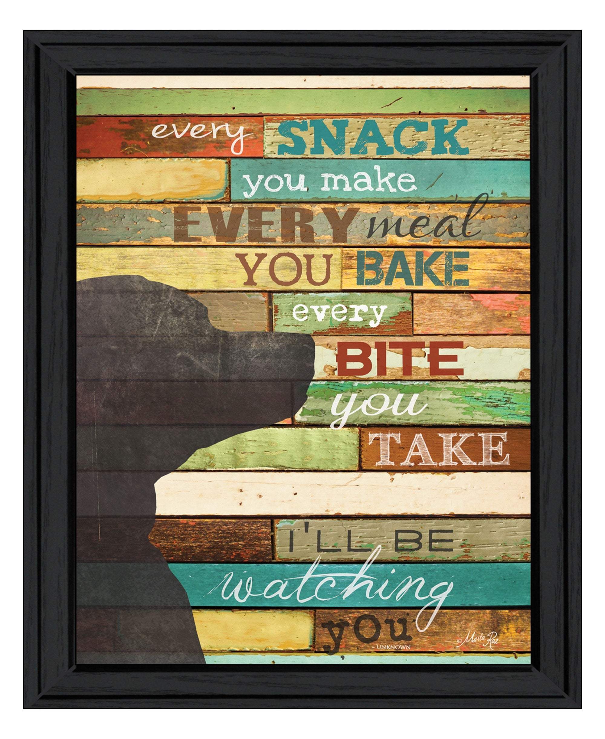 Ill Be Watching You 6 Black Framed Print Wall Art - Image 3