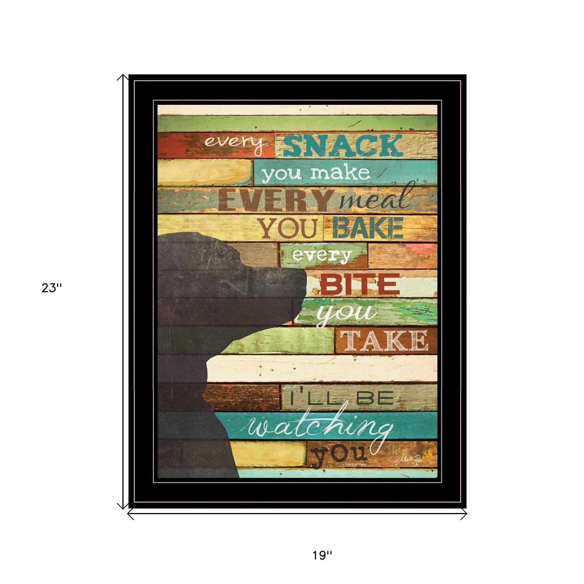 Ill Be Watching You 7 Black Framed Print Wall Art - Image 5