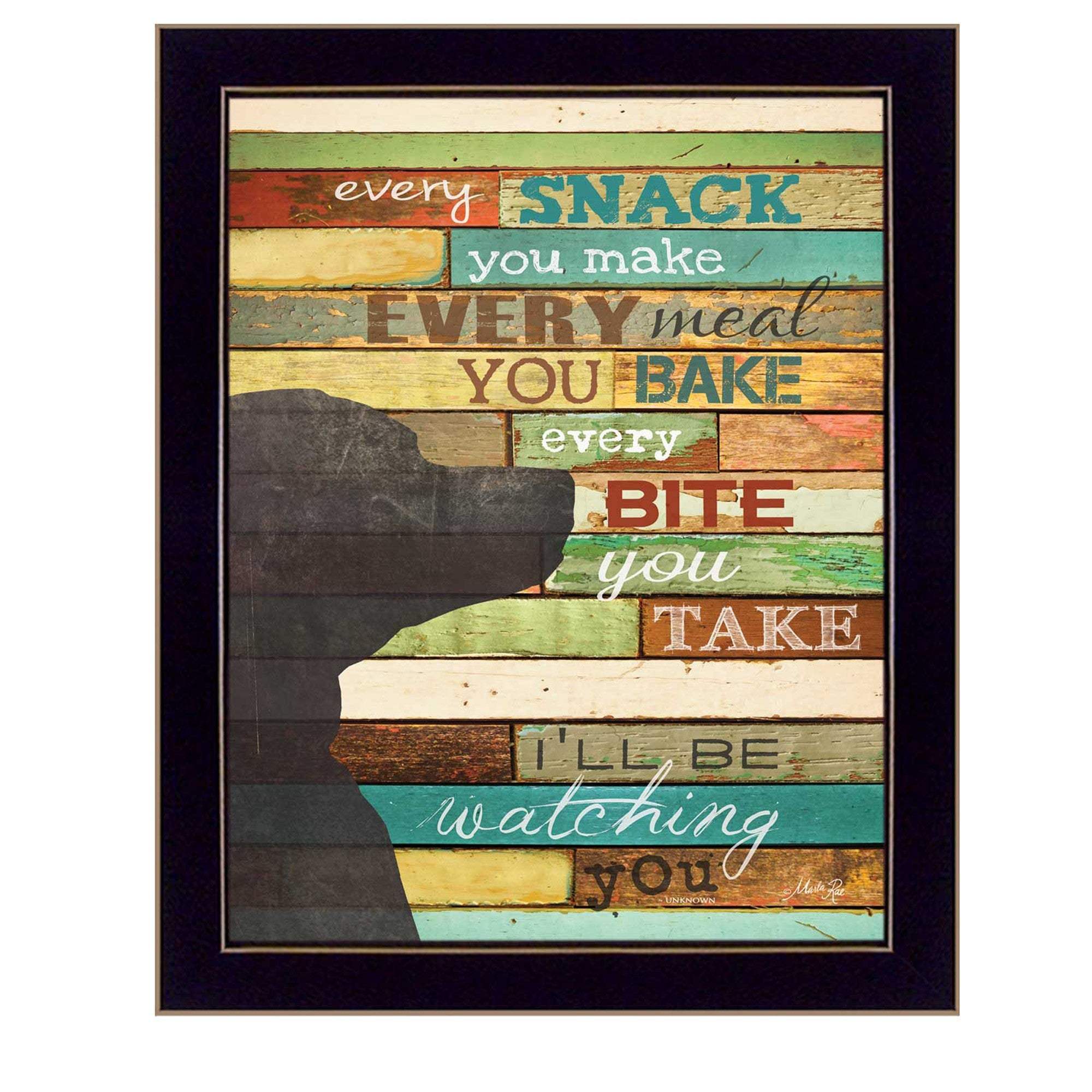 Ill Be Watching You 8 Black Framed Print Wall Art - Image 2