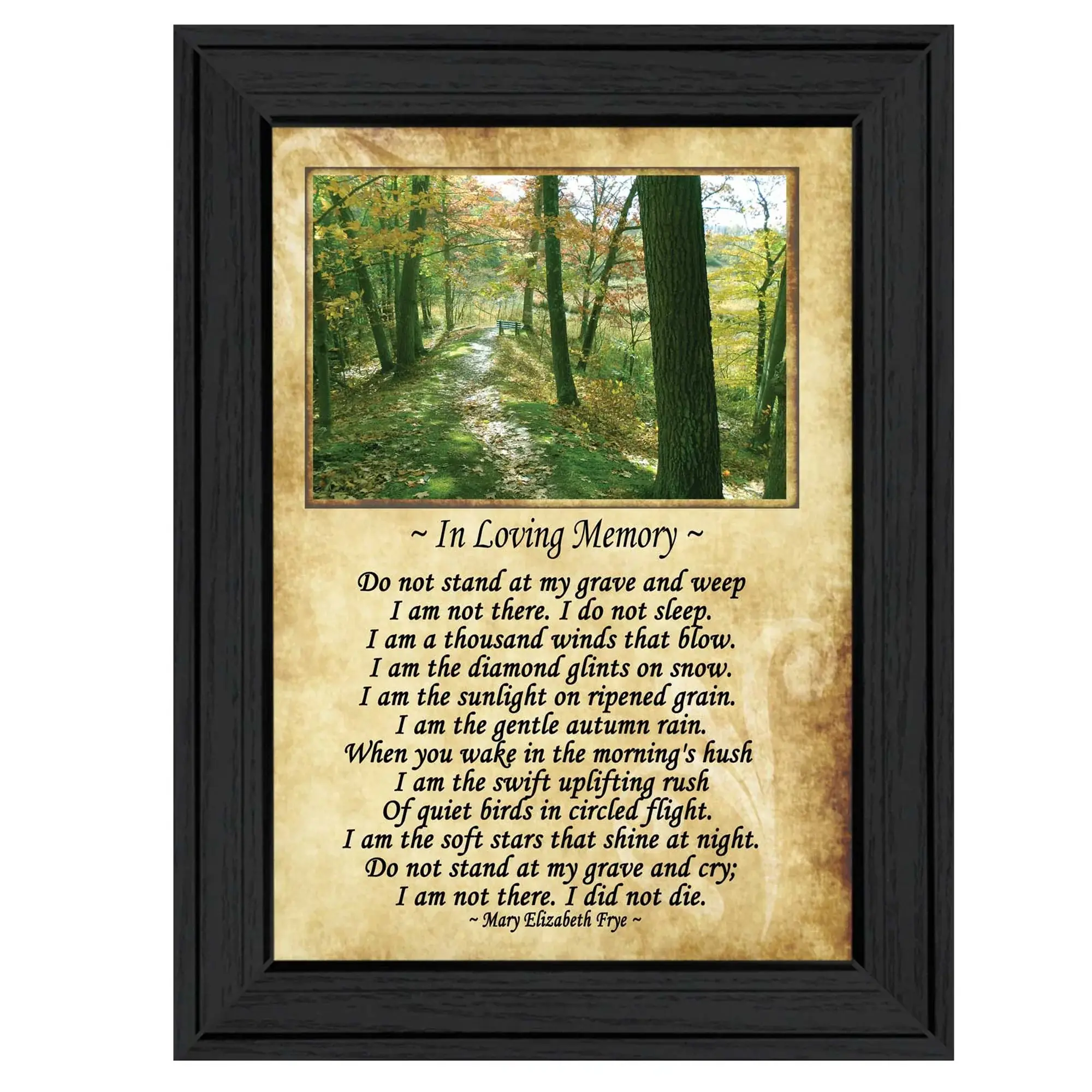 In Loving Memory 1 Black Framed Print Wall Art - Image 2