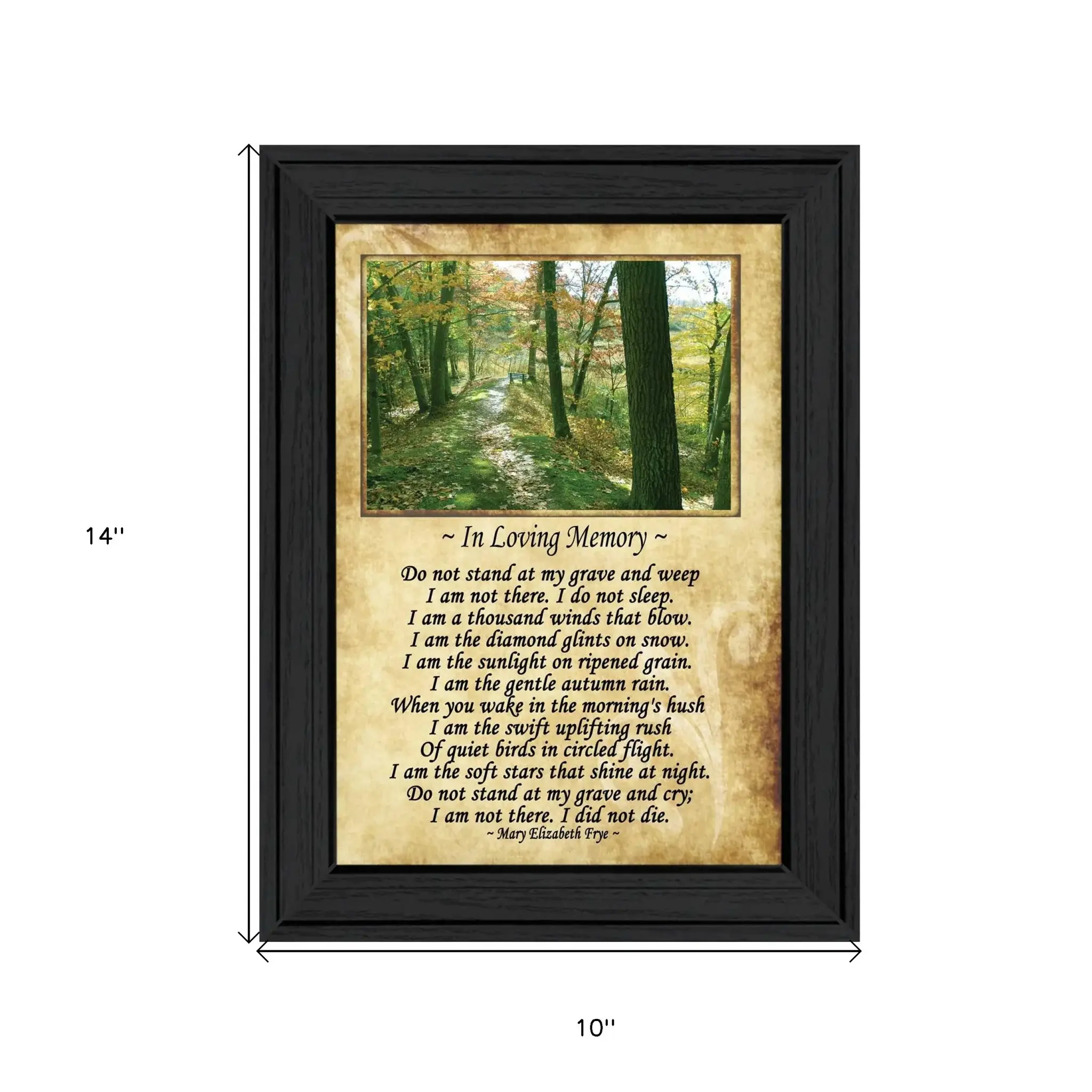 In Loving Memory 1 Black Framed Print Wall Art - Image 5