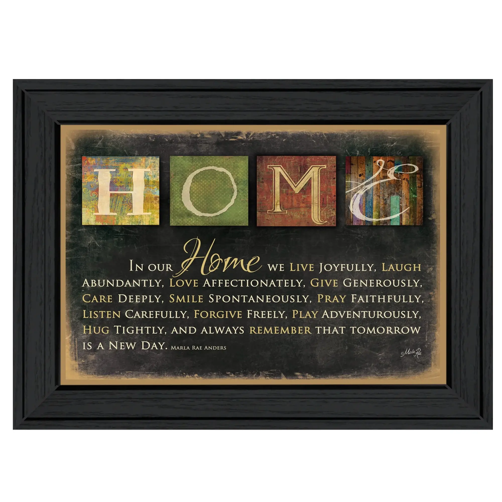 In Our Home 1 Black Framed Print Wall Art - Image 2