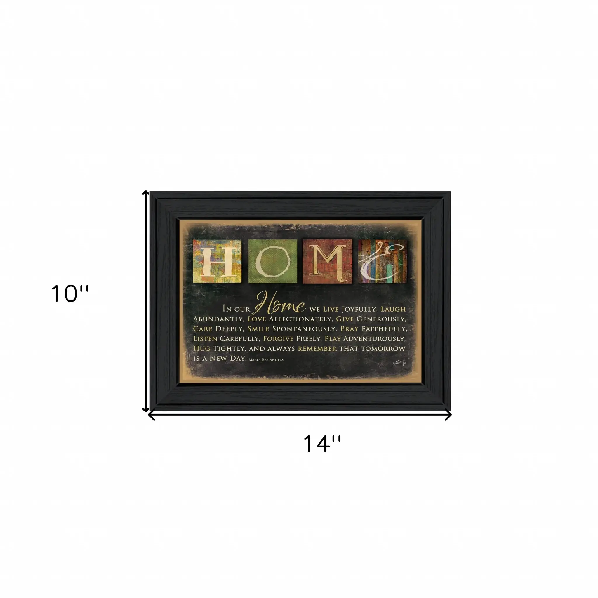 In Our Home 1 Black Framed Print Wall Art - Image 5