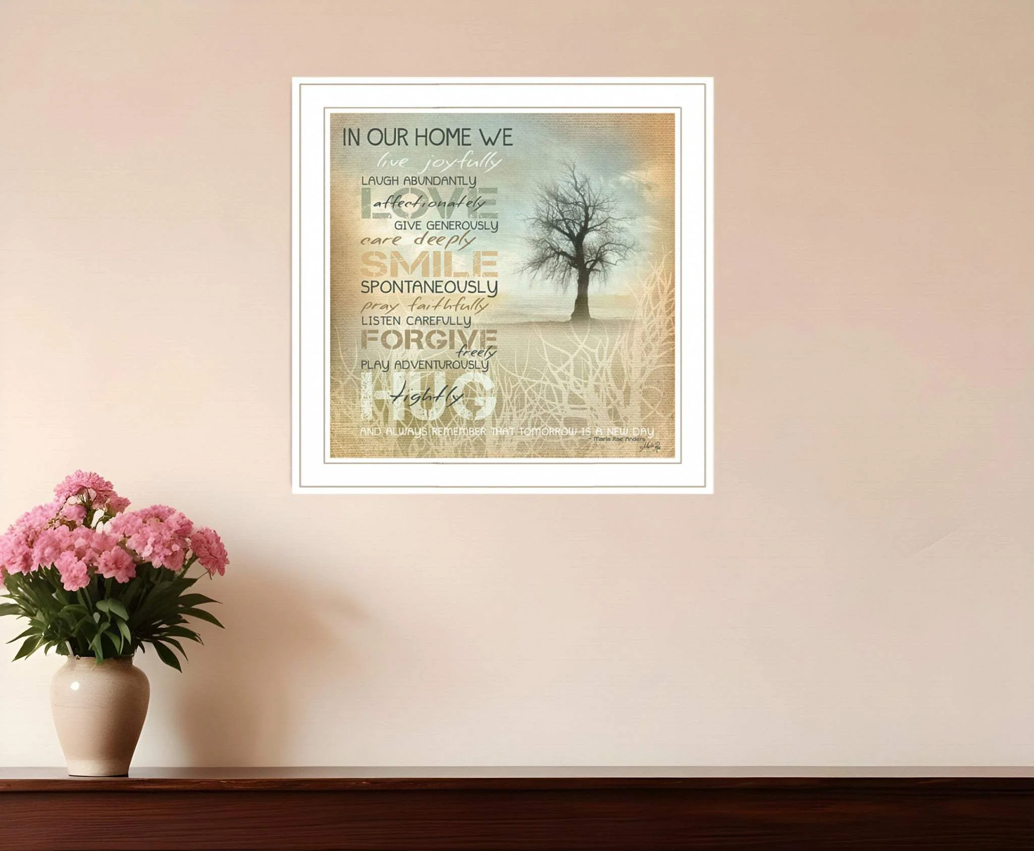 In Our Home 3 White Framed Print Wall Art