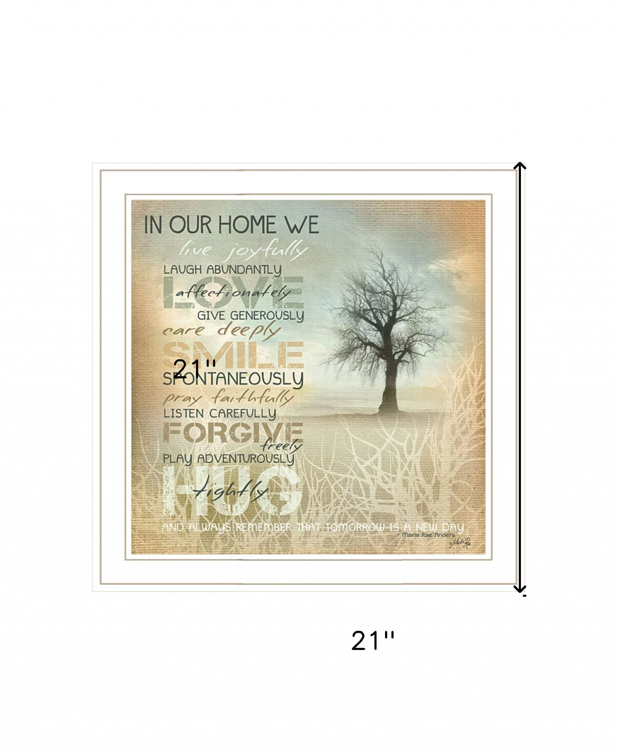 In Our Home 3 White Framed Print Wall Art - Image 5