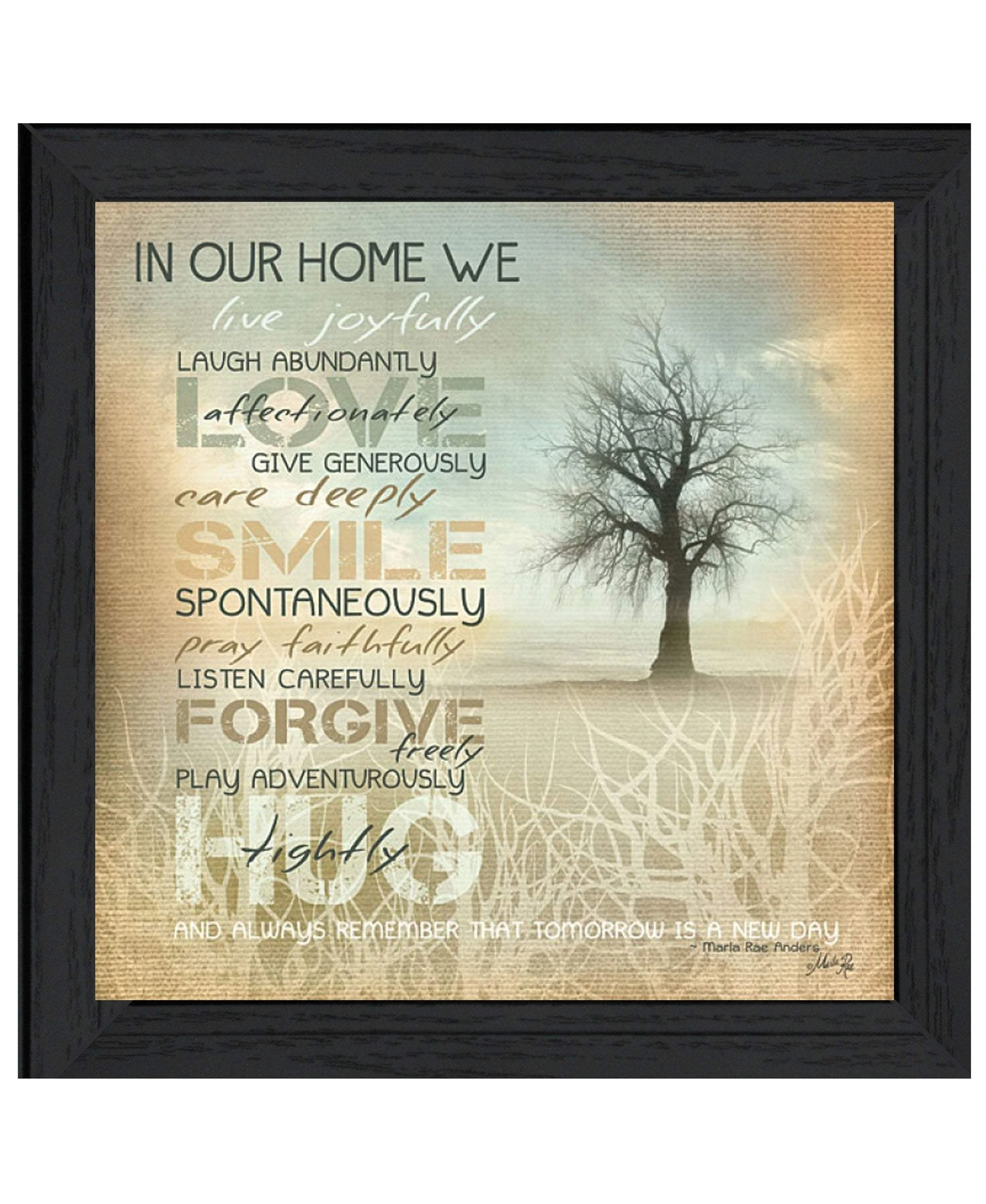 In Our Home 4 Black Framed Print Wall Art - Image 2