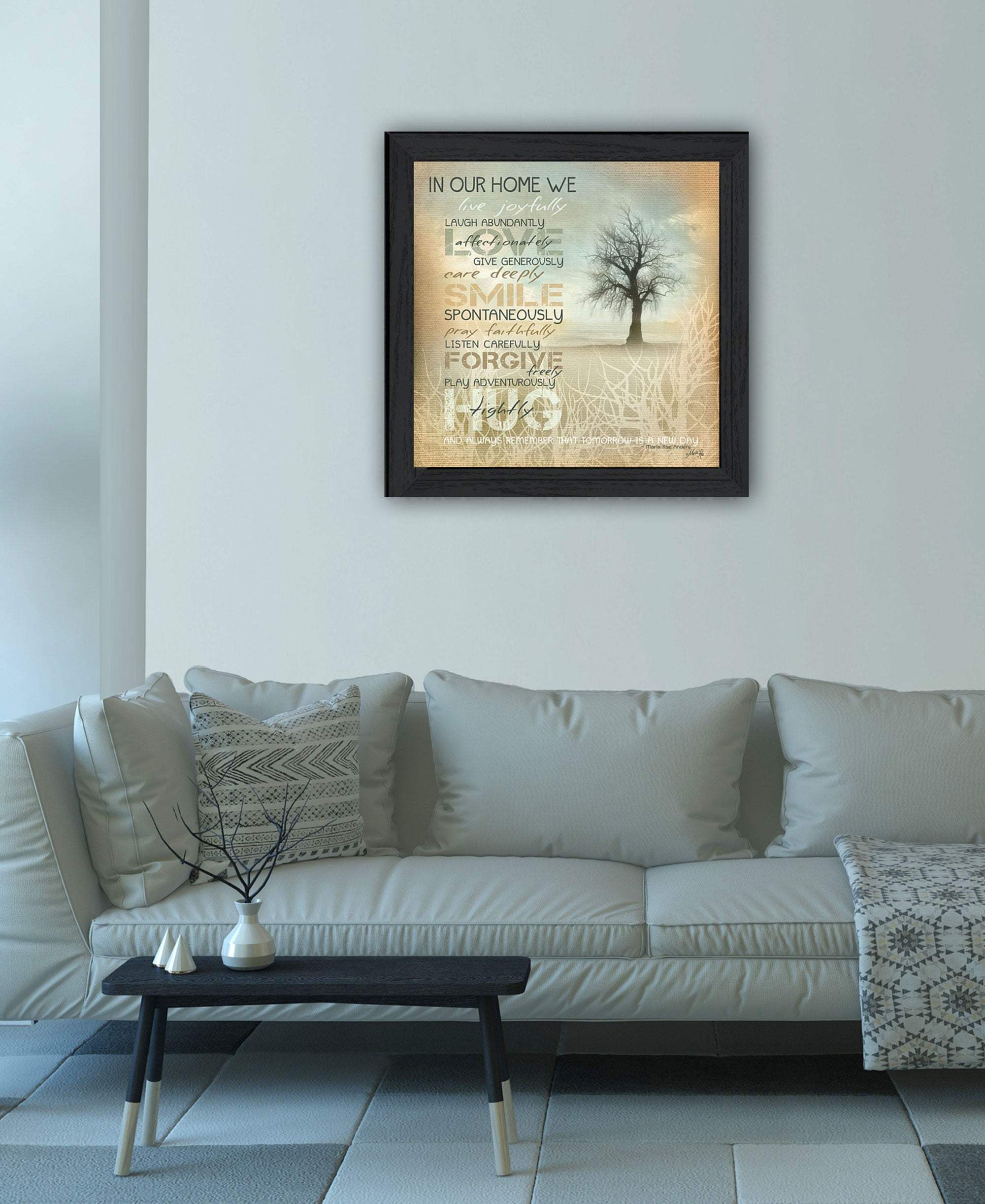 In Our Home 4 Black Framed Print Wall Art - Image 4