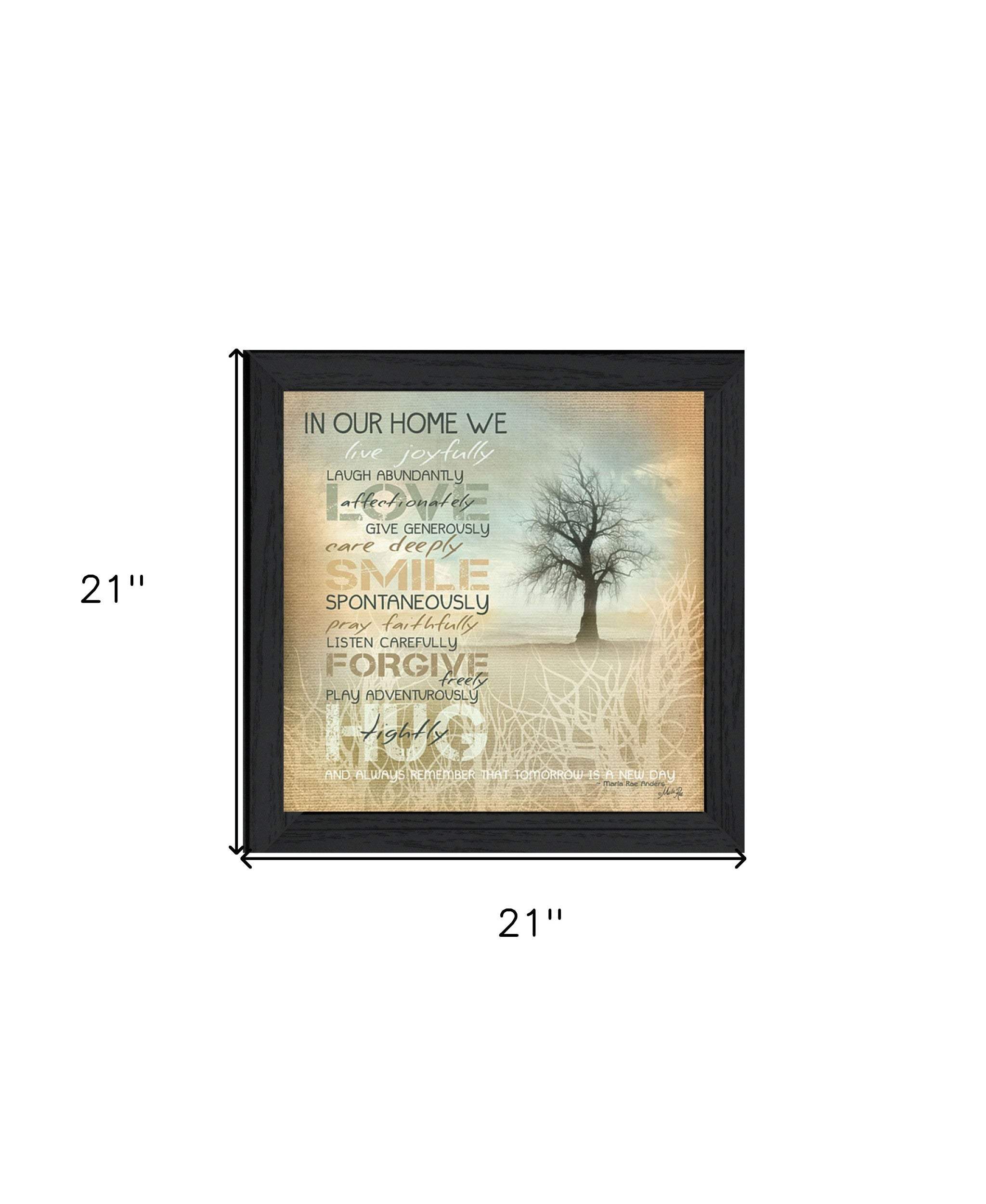 In Our Home 4 Black Framed Print Wall Art - Image 5