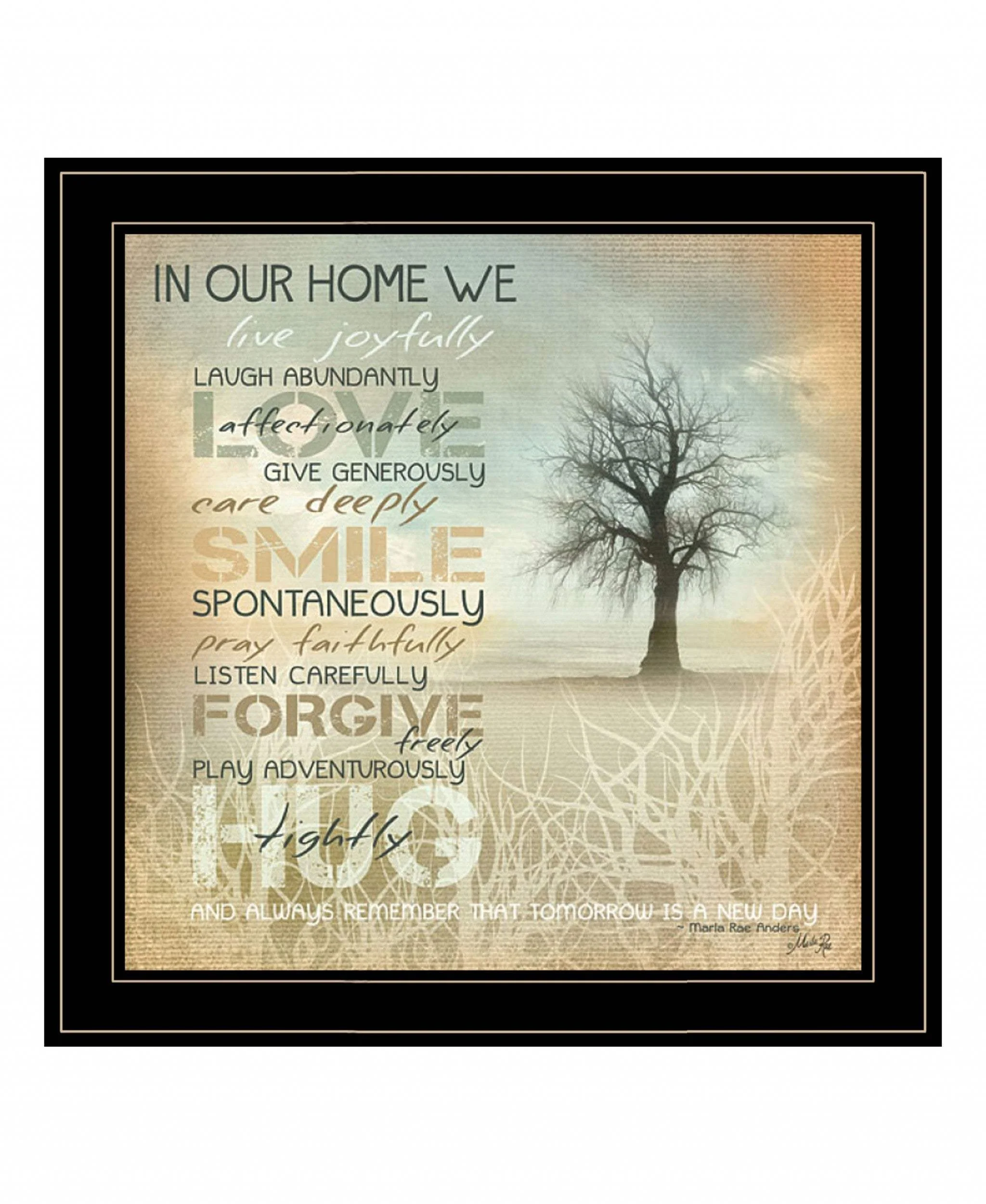 In Our Home 5 Black Framed Print Wall Art - Image 2