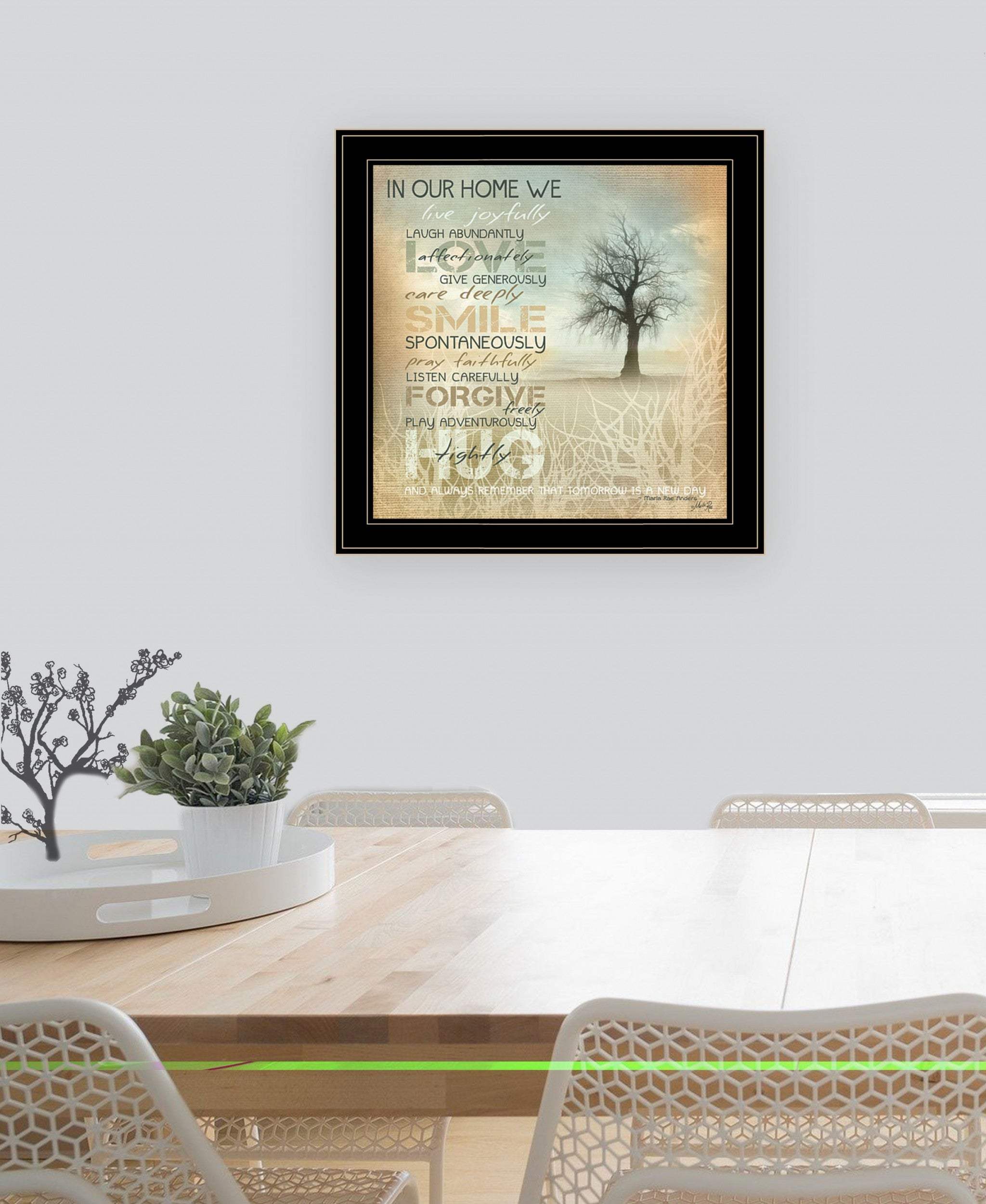 In Our Home 5 Black Framed Print Wall Art - Image 5