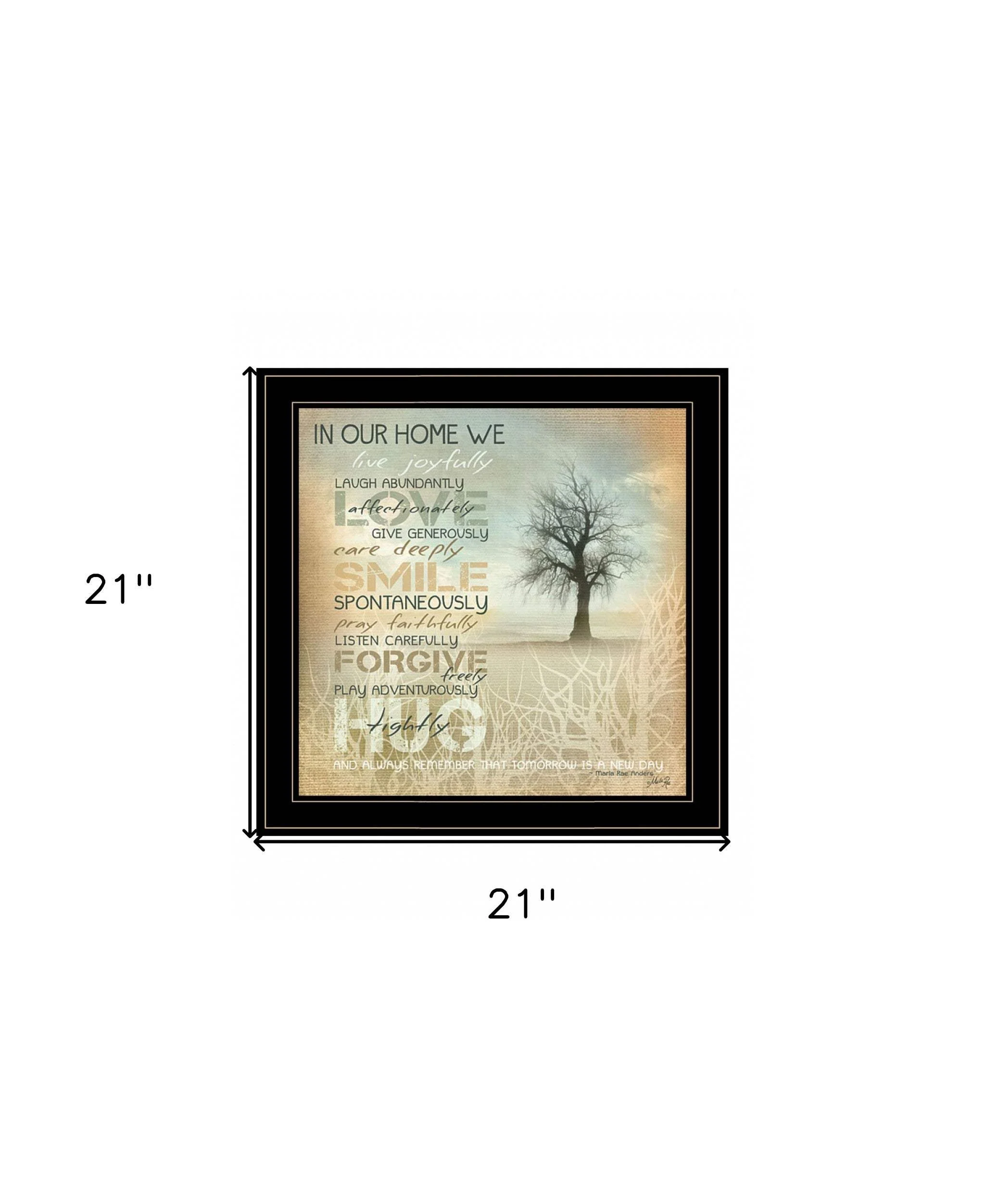 In Our Home 5 Black Framed Print Wall Art - Image 6
