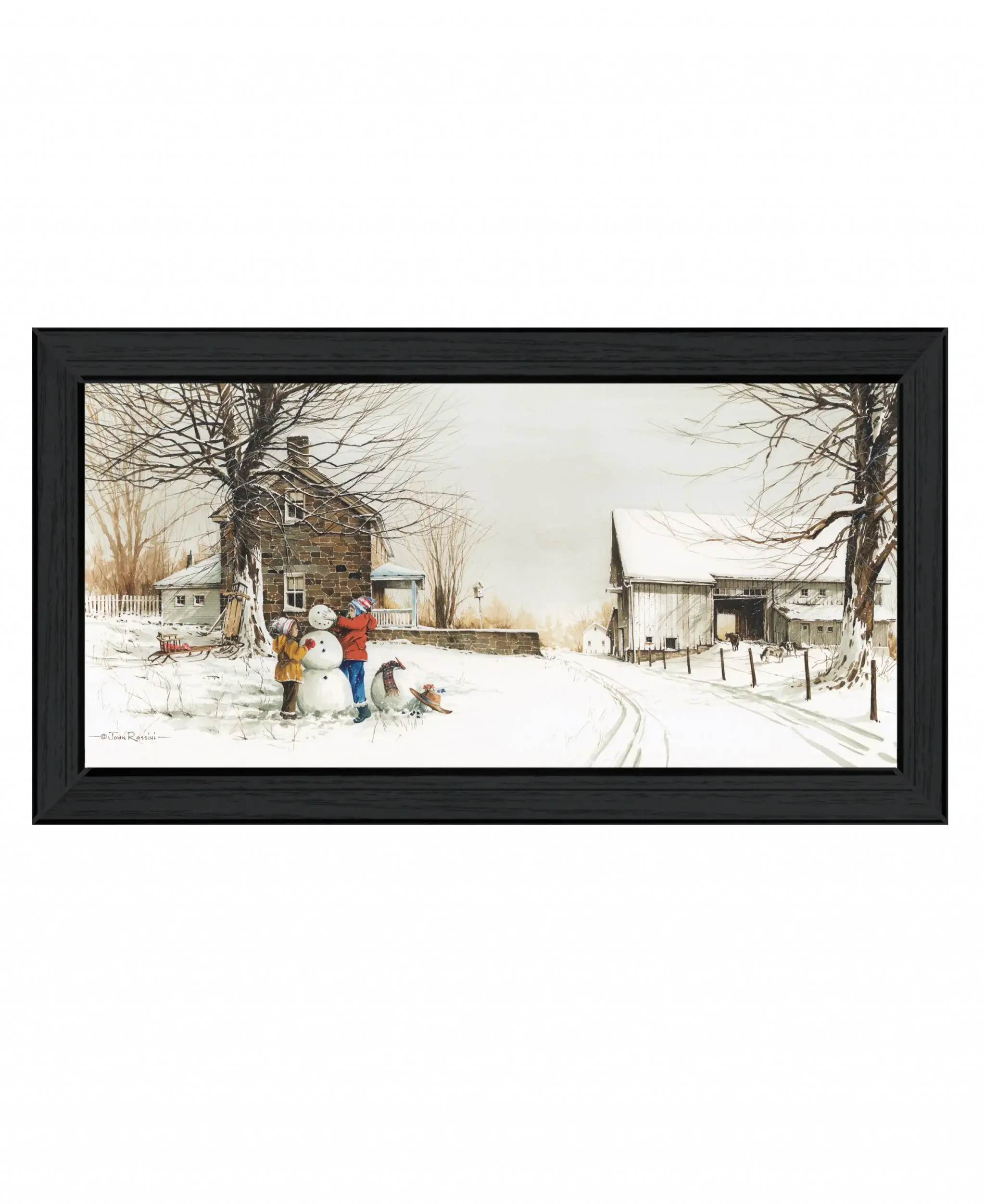 In the Meadow 4 Black Framed Print Wall Art - Image 2