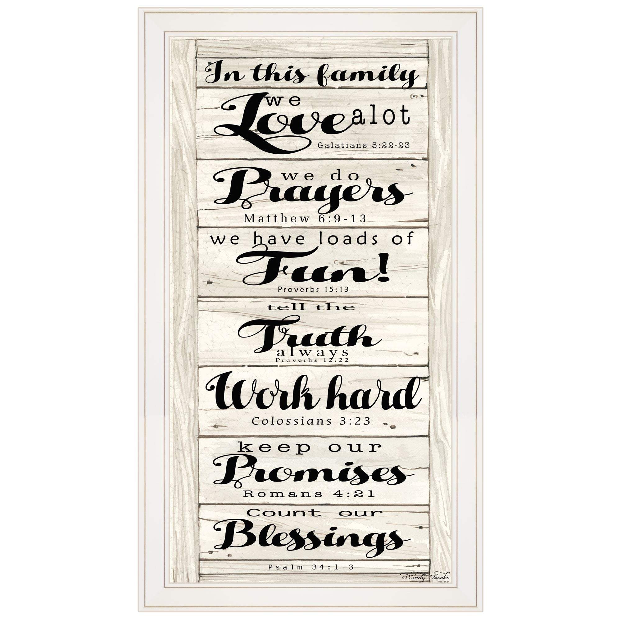 In this Family 1 White Framed Print Wall Art - Image 2