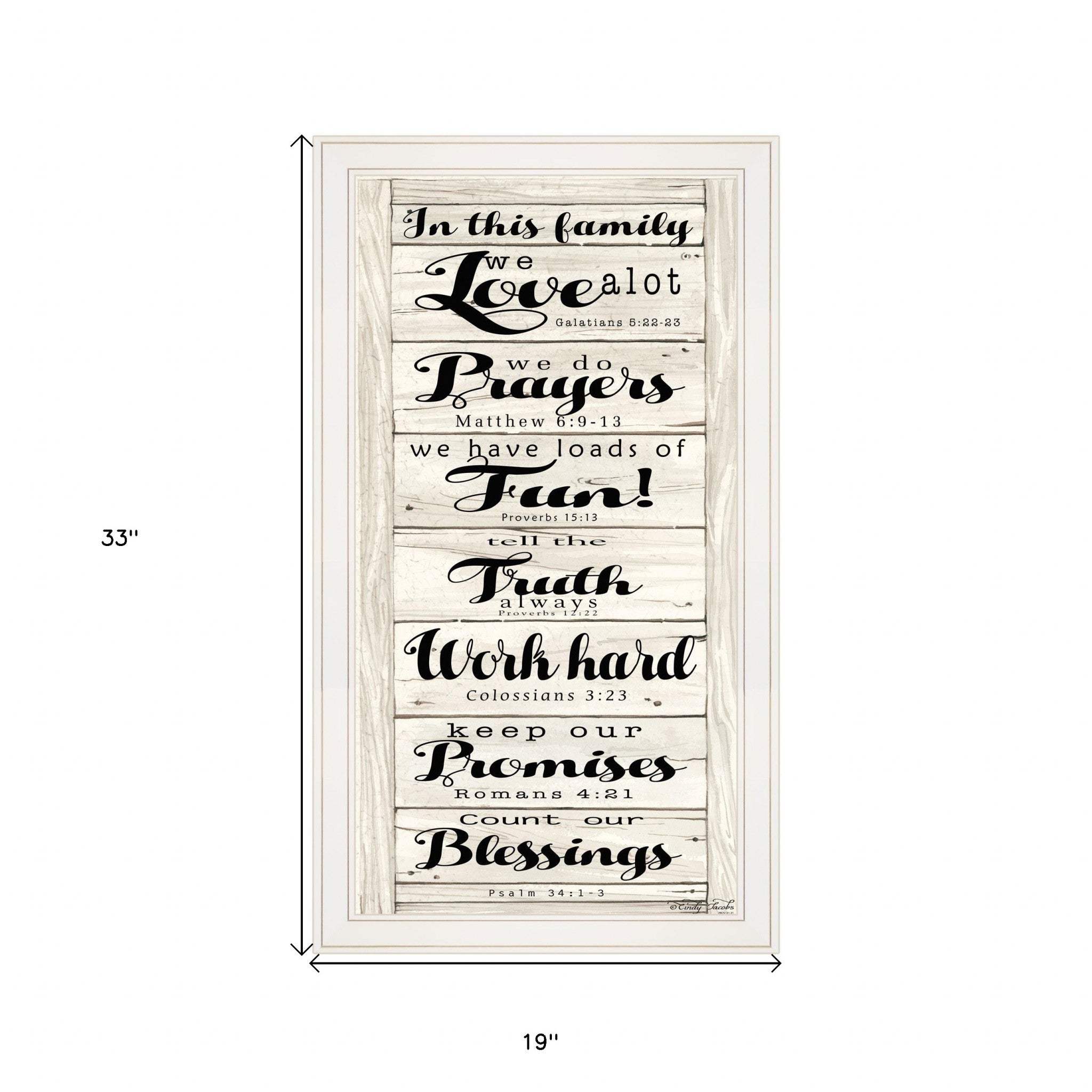 In this Family 1 White Framed Print Wall Art - Image 5