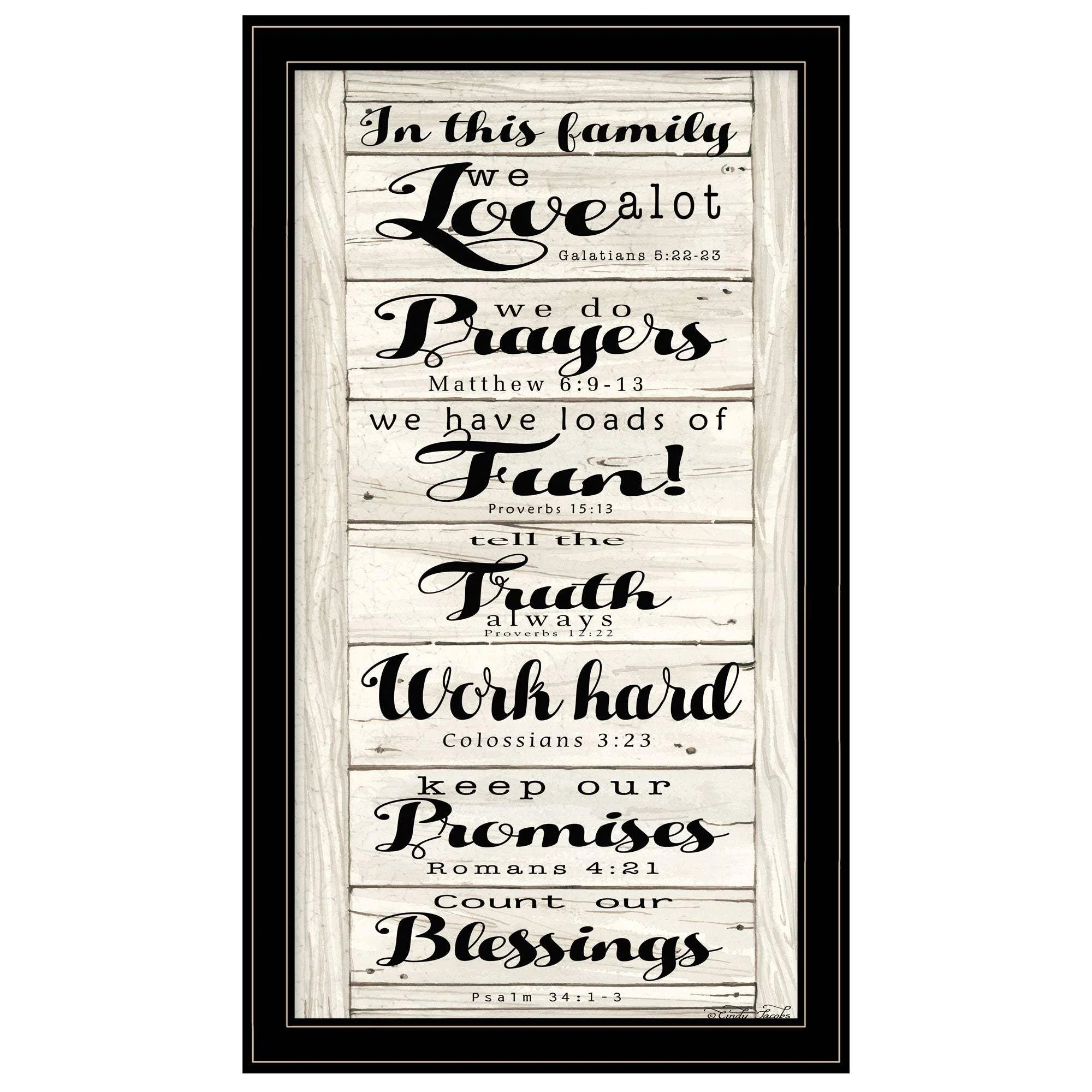In this Family 2 Black Framed Print Wall Art - Image 2