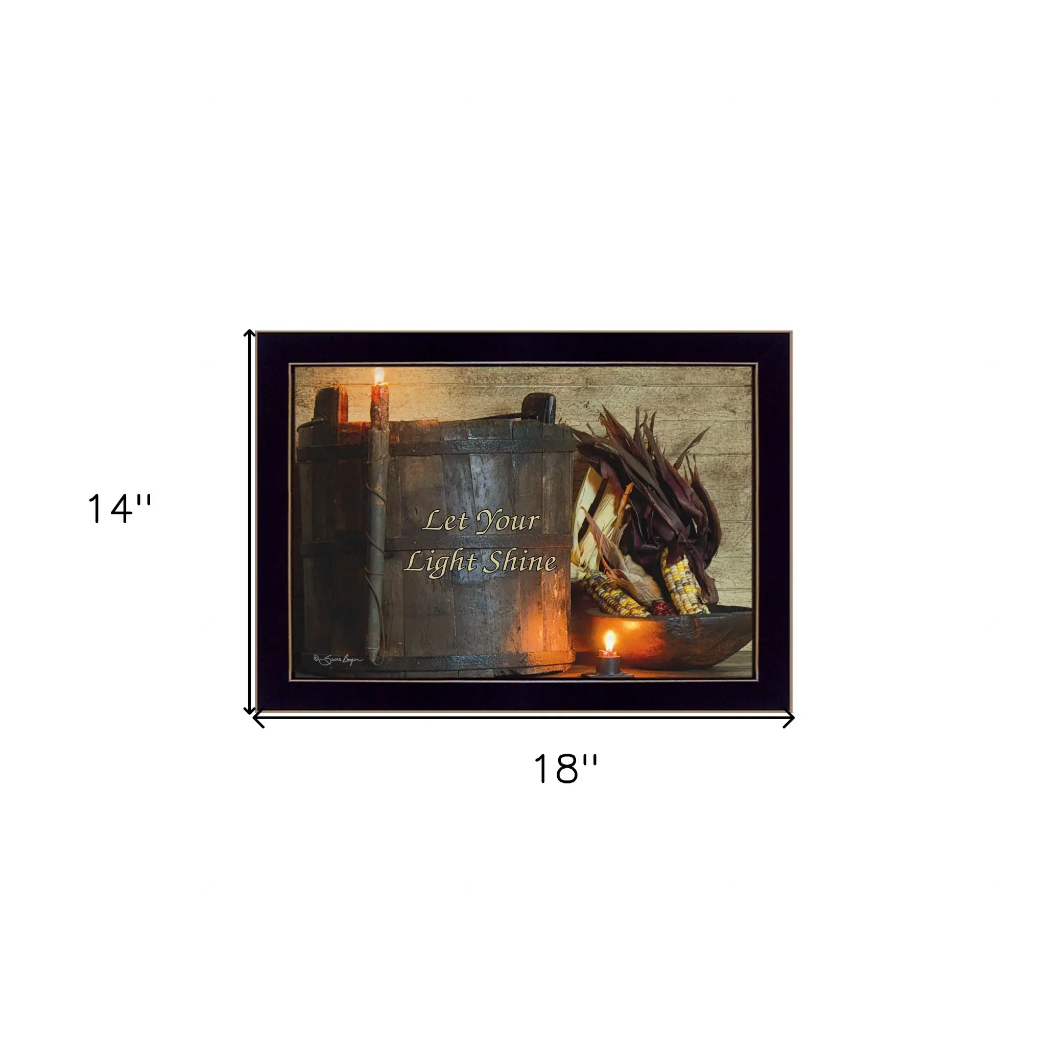 Indian Corn 1 Black Framed Print Wall Art - Image 5