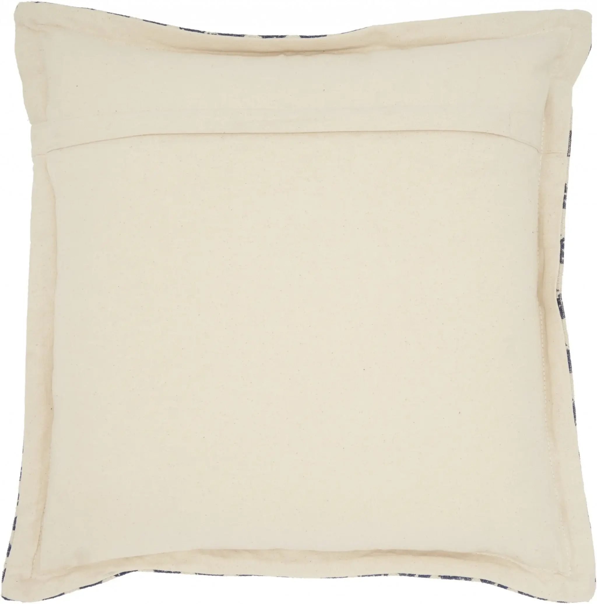 Indigo And Ivory Triangle Design Throw Pillow - Image 3
