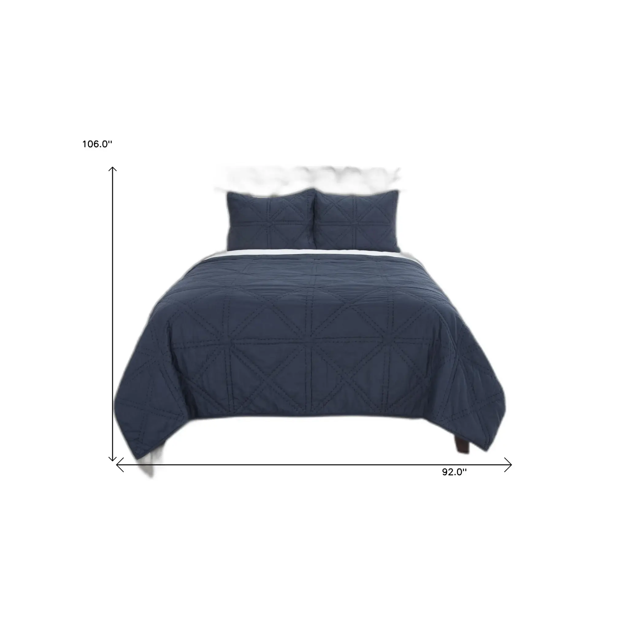 Indigo King 100% Cotton 300 Thread Count Machine Washable Down Alternative Comforter - Image 9