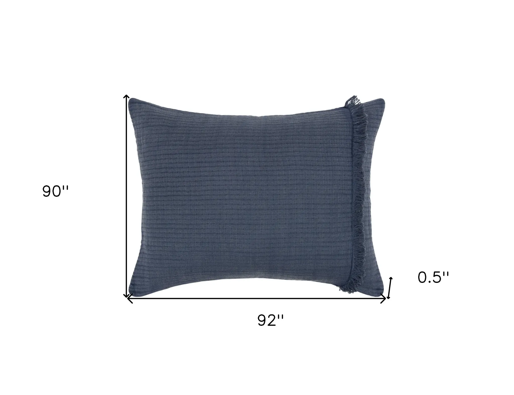 Indigo Queen 100% Cotton 300 Thread Count Machine Washable Down Alternative Comforter - Image 9