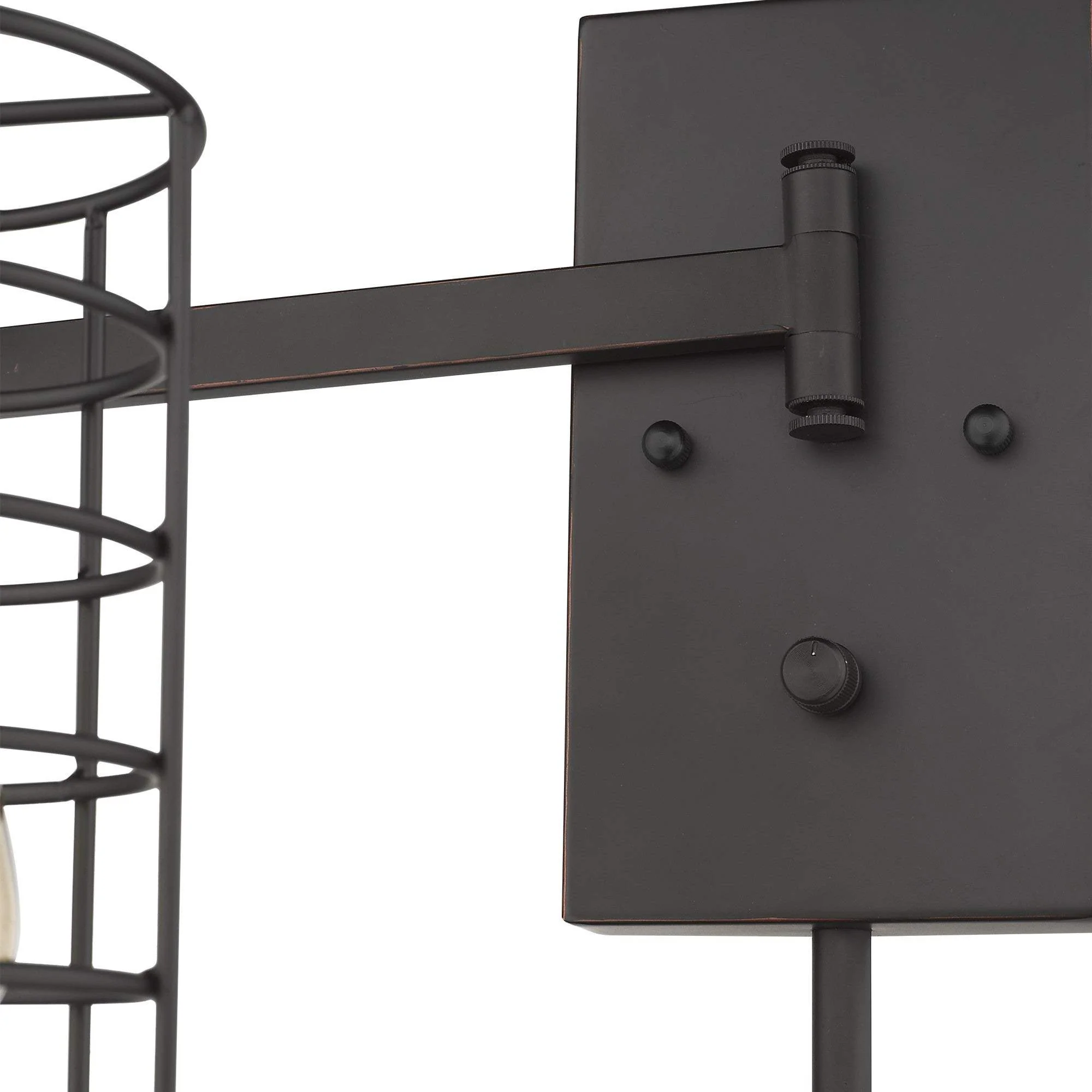 Industrial Bronze Metal Wall Sconce - Image 7