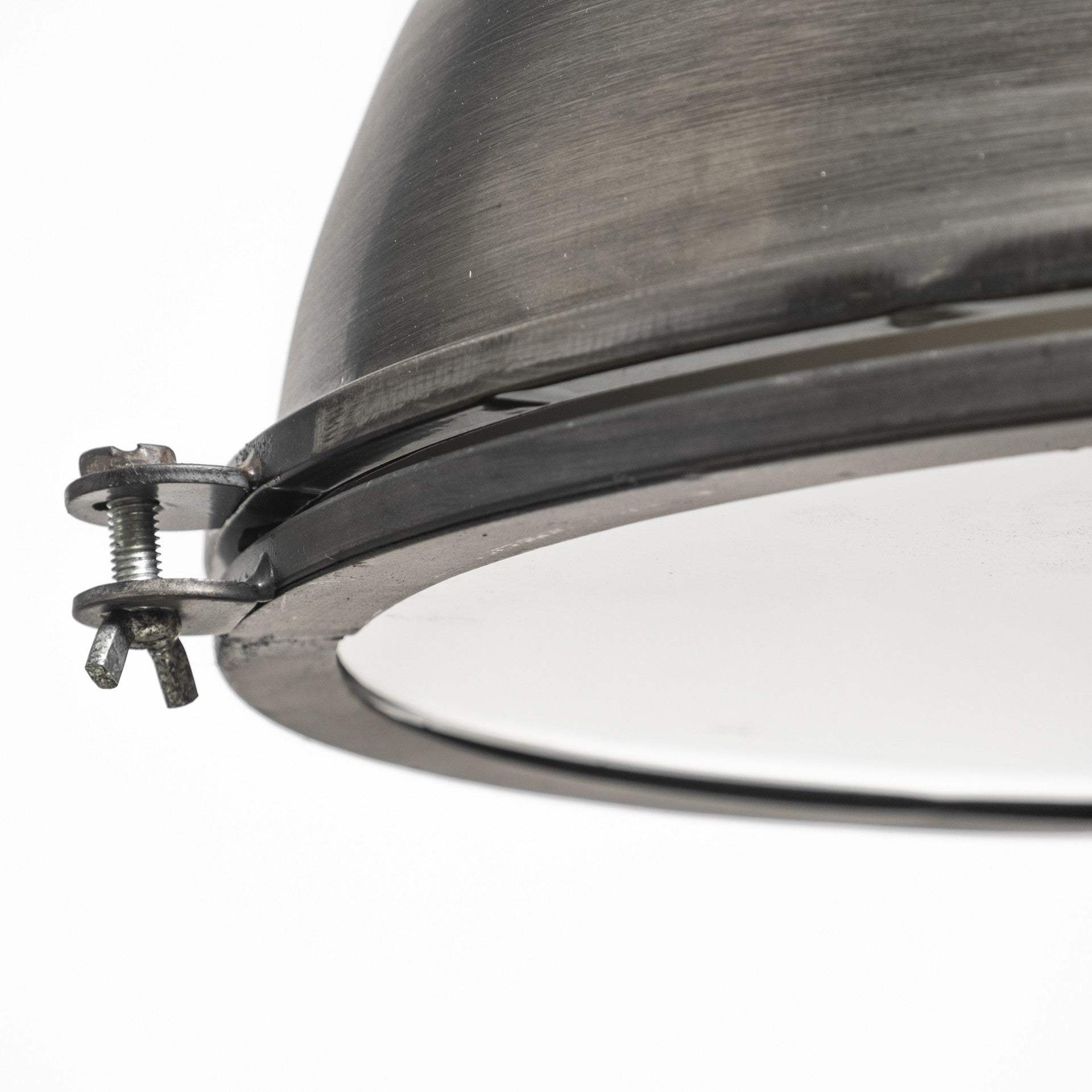 Industrial Gray Metal Hanging Pendant Light - Image 4