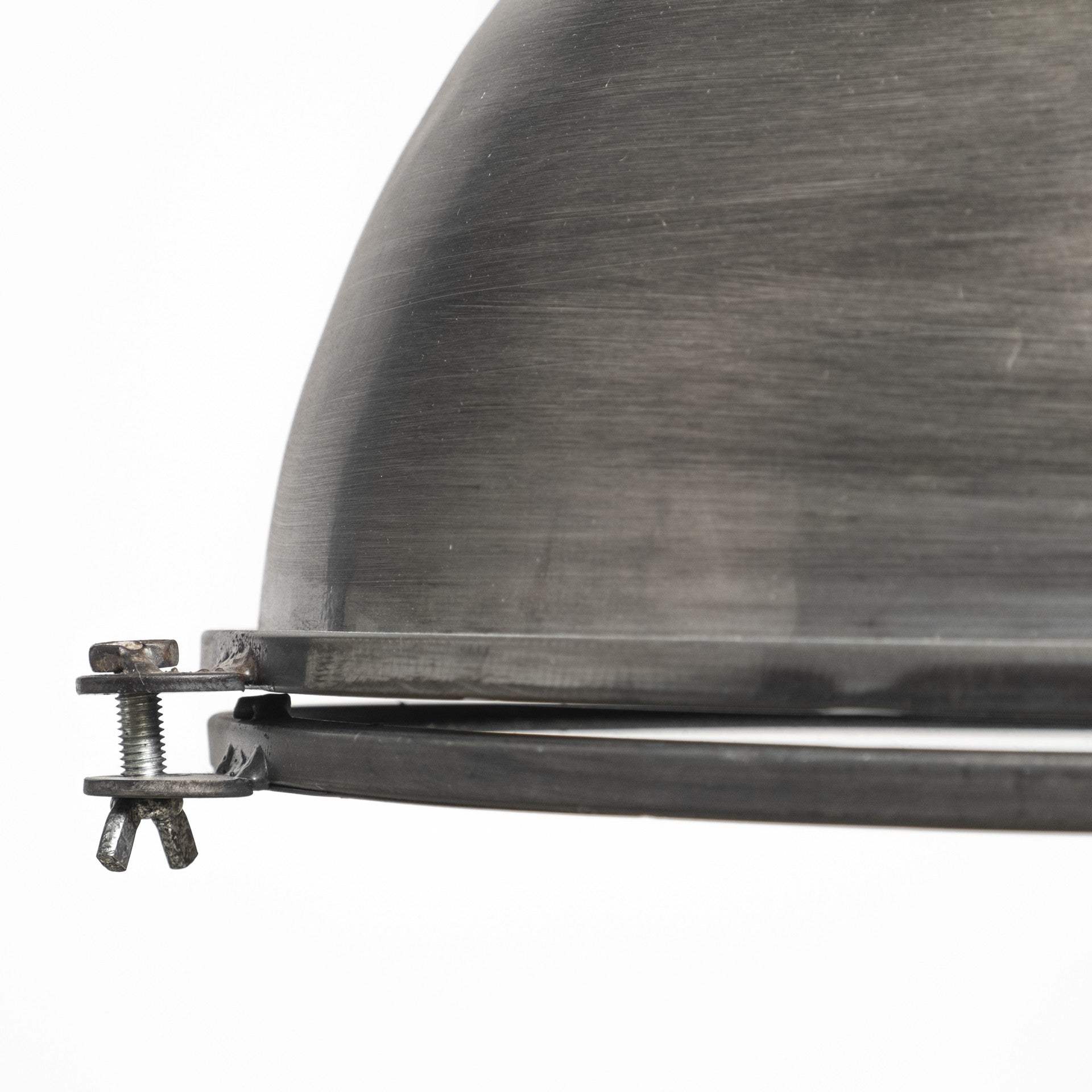 Industrial Gray Metal Hanging Pendant Light - Image 5