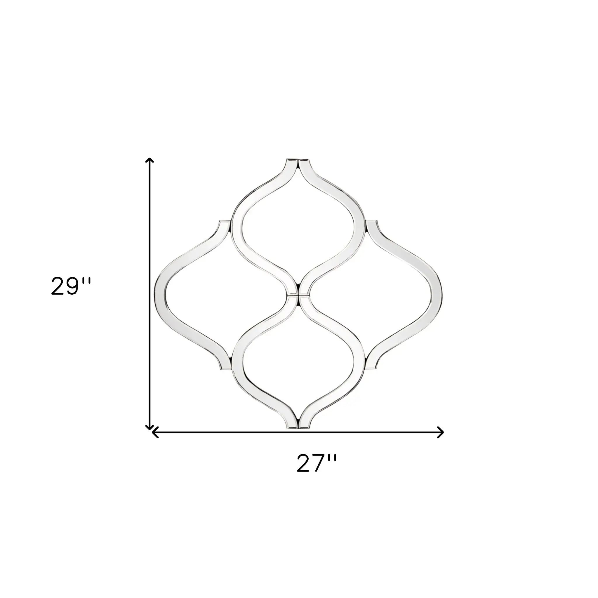 Interlocking Mirrored Curved Shapes With Beveled Edge - Image 9