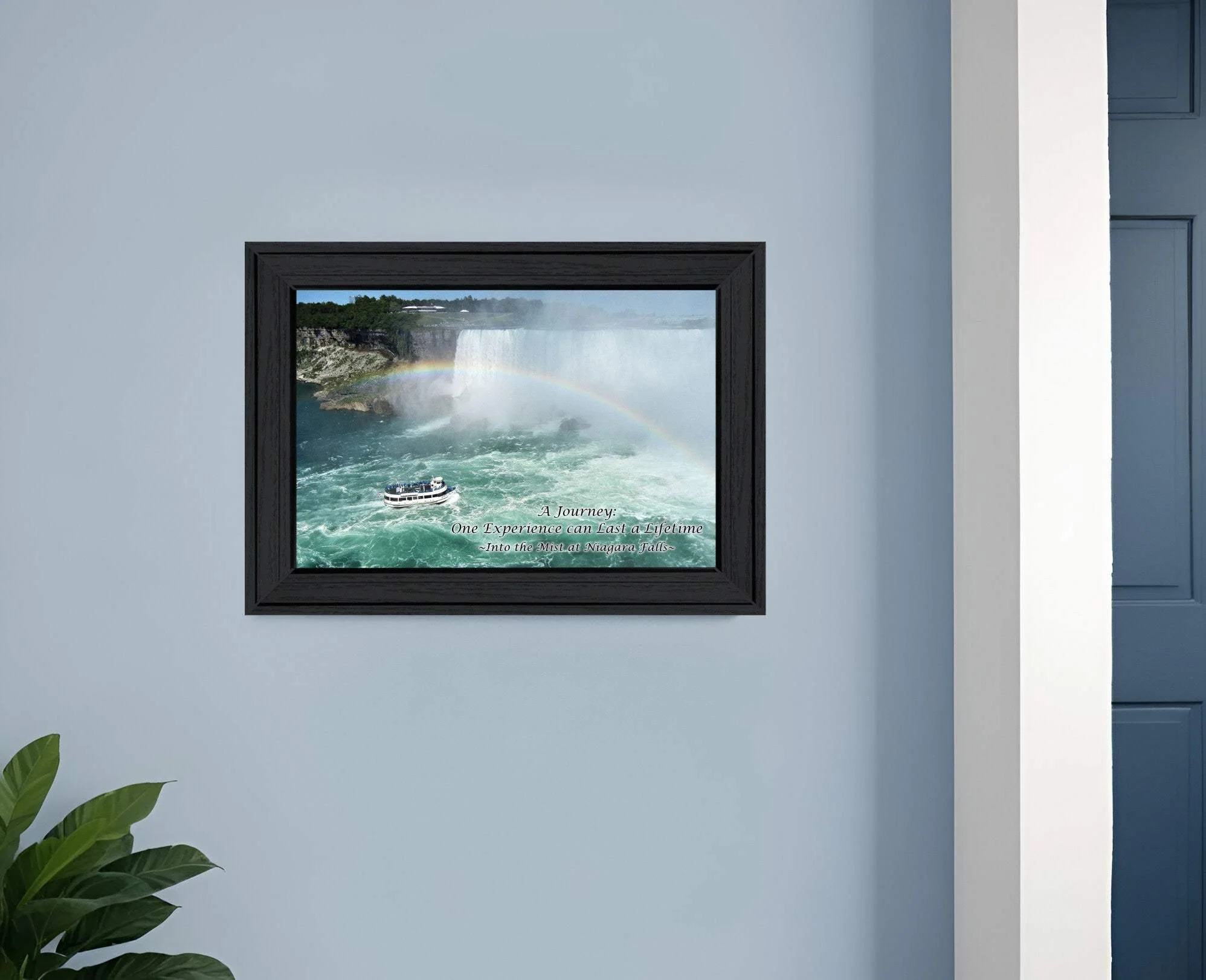 Into the Mist Black Picture Frame Print Wall Art