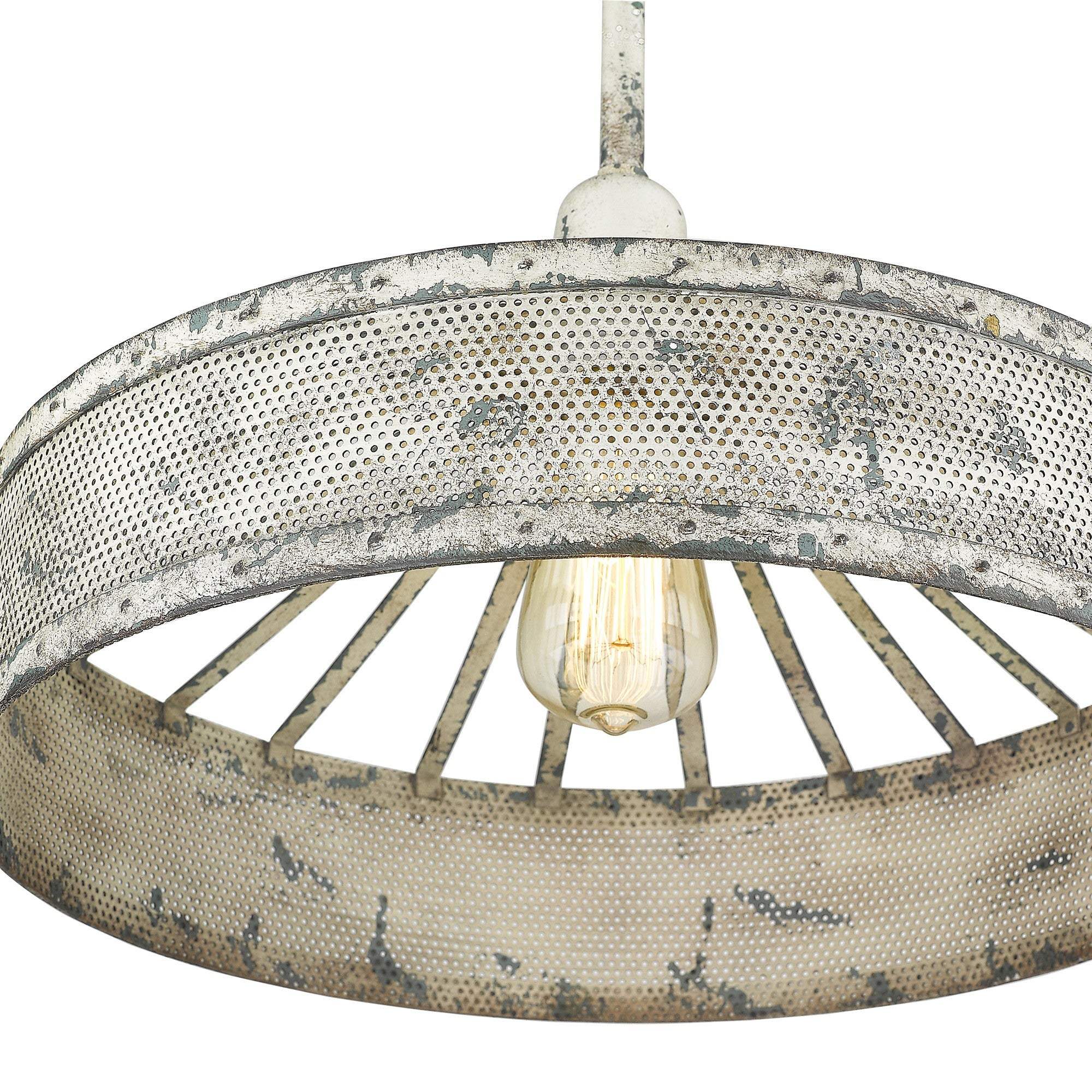 Iris 1-Light Aged Ivory Pendant - Image 7