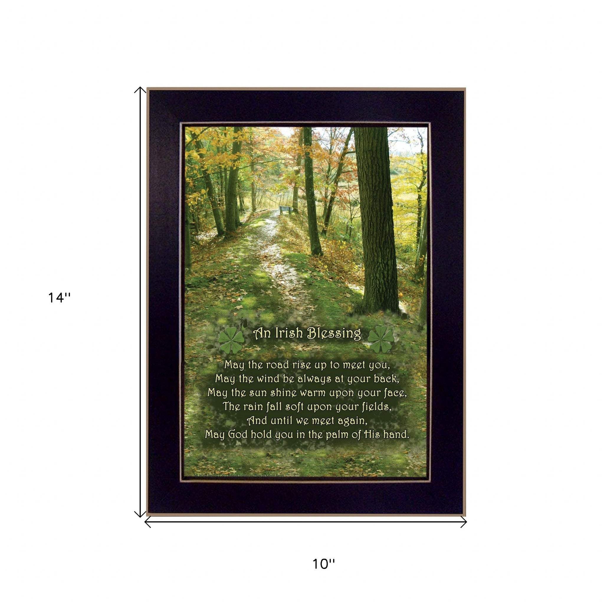 Irish Blessing 3 Black Framed Print Wall Art - Image 5