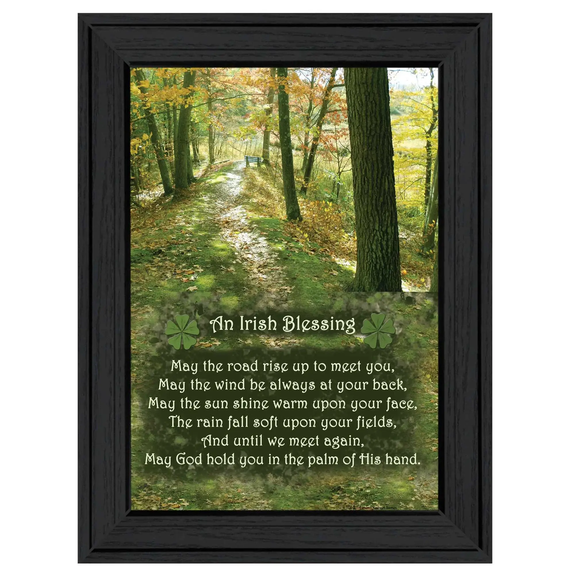 Irish Blessing Black Framed Print Wall Art - Image 2
