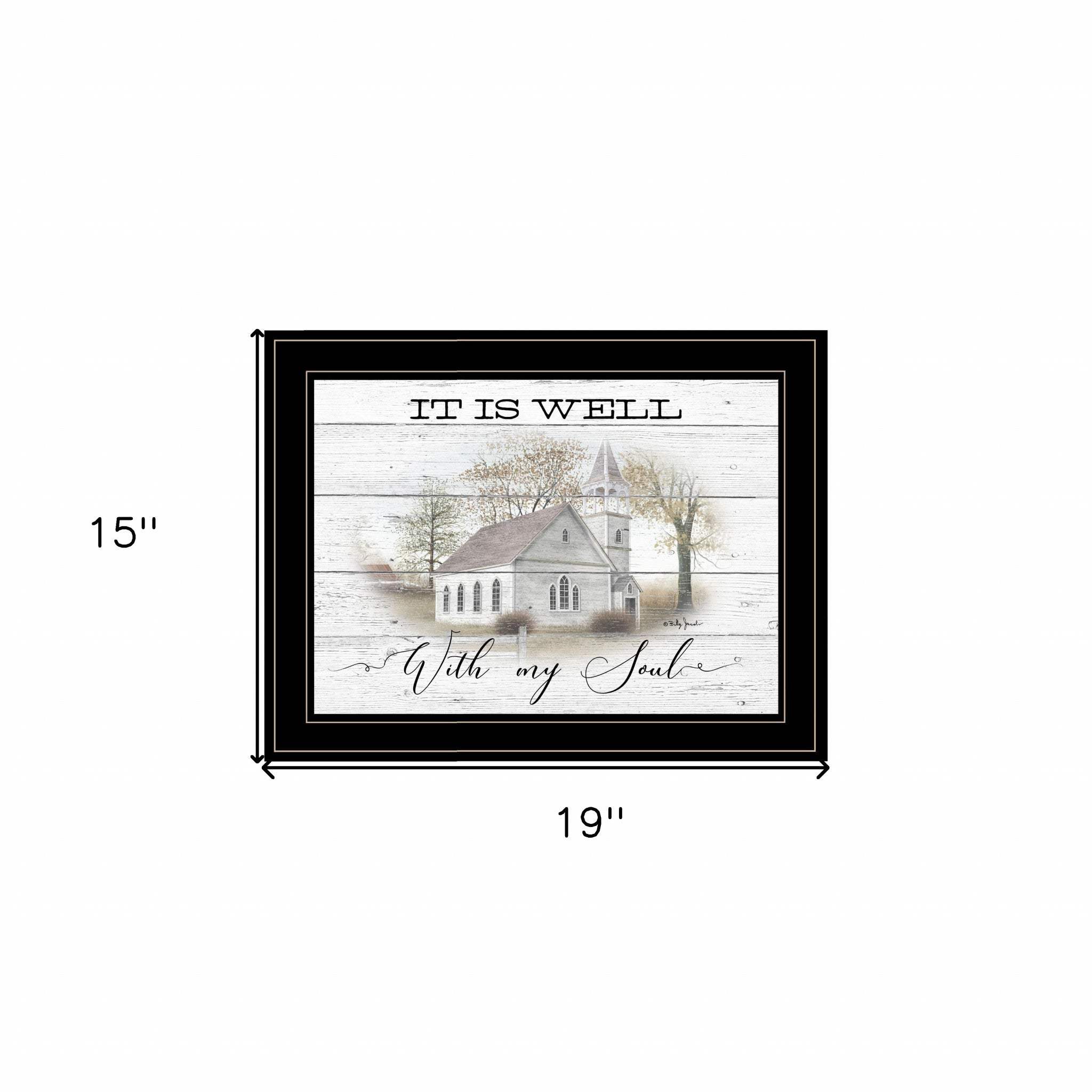 It Is Well 2 Black Framed Print Wall Art - Image 5