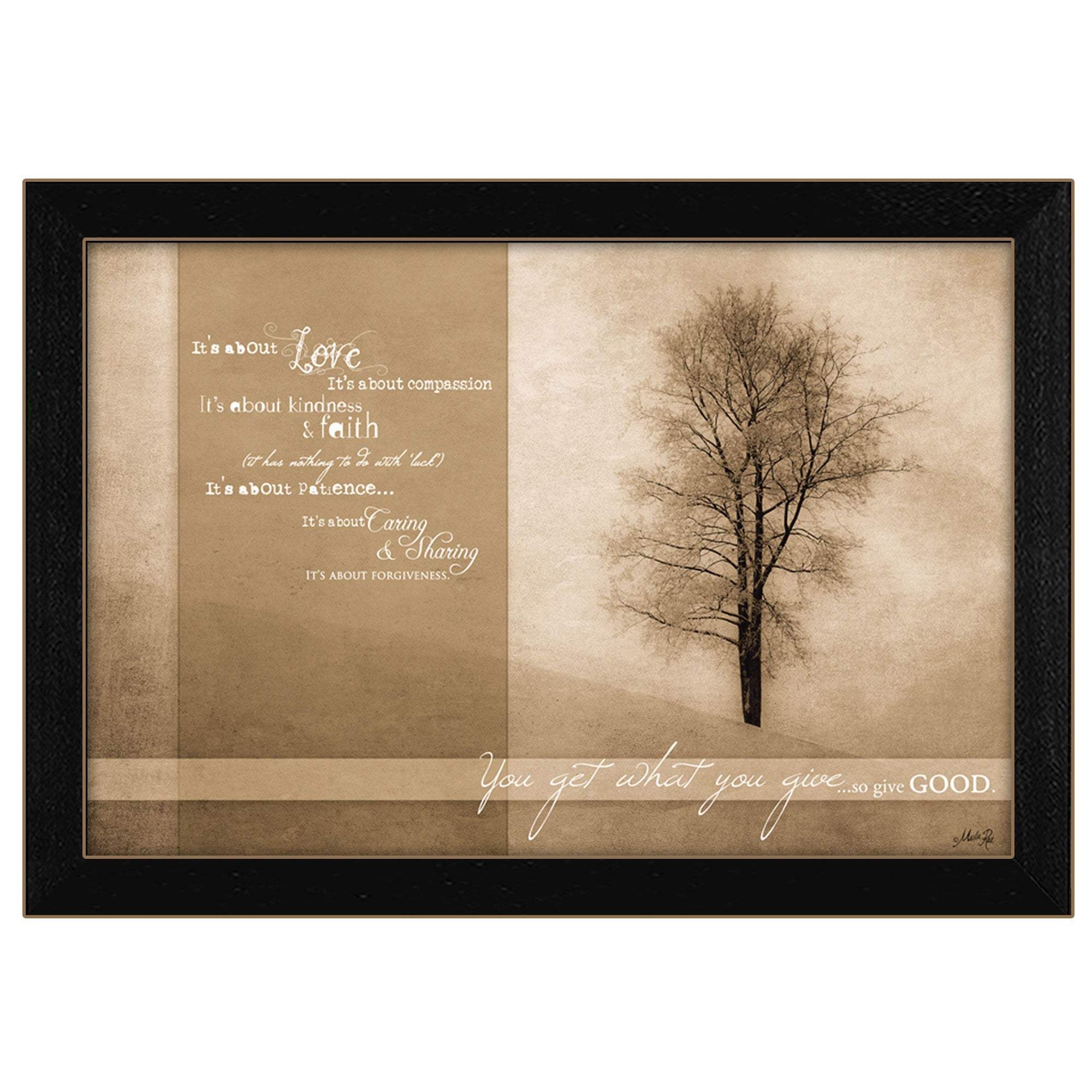 Its About Love 2 Black Framed Print Wall Art - Image 2