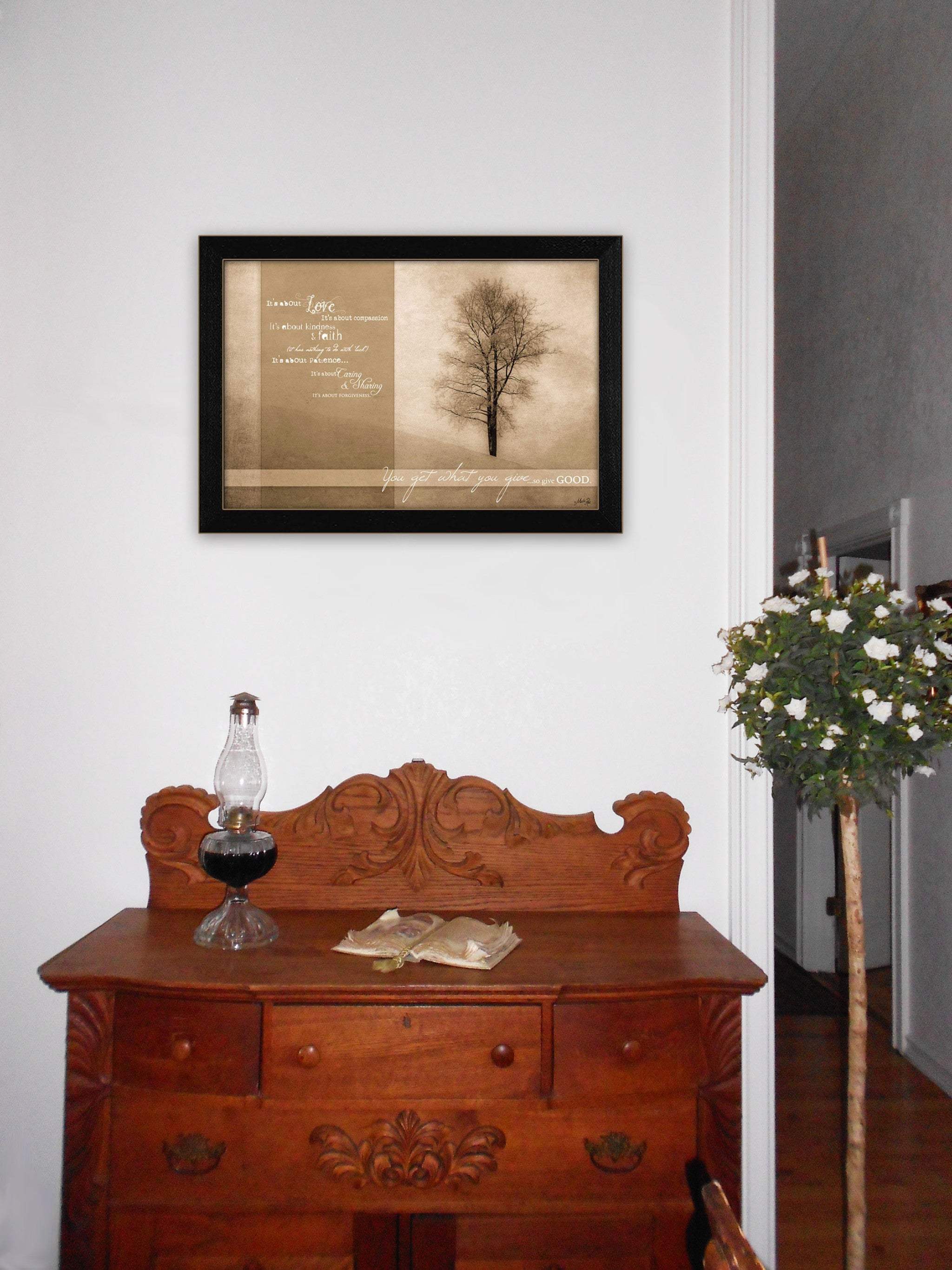 Its About Love 2 Black Framed Print Wall Art - Image 4