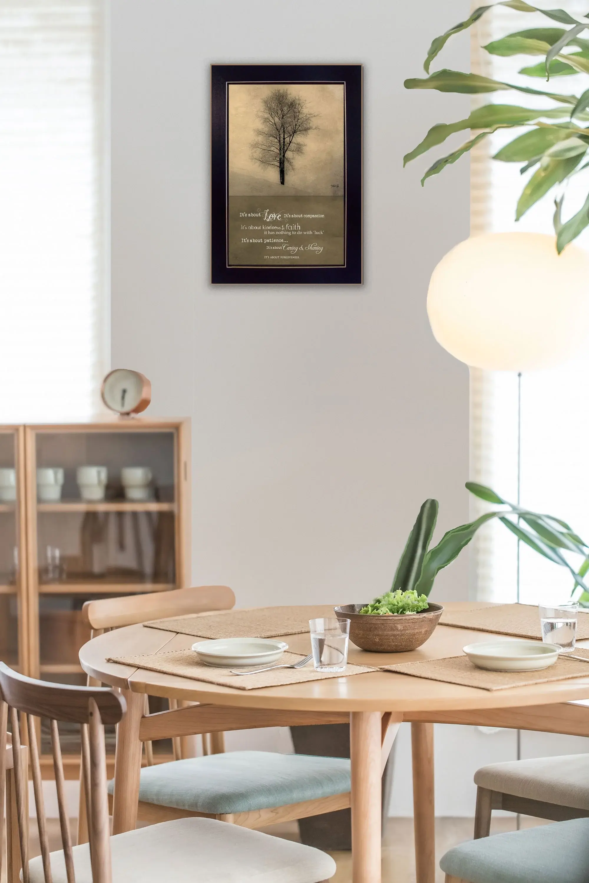 Its All About Love Black Framed Print Wall Art - Image 5