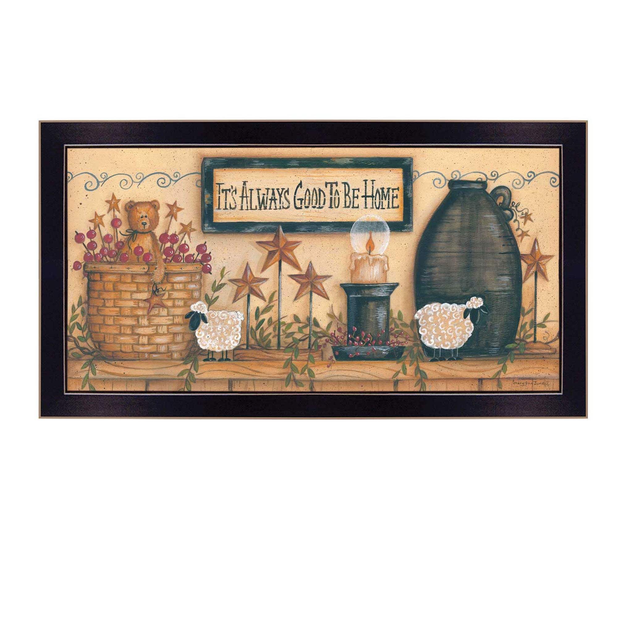 Its Always Good to Be Home Black Framed Print Wall Art - Image 2