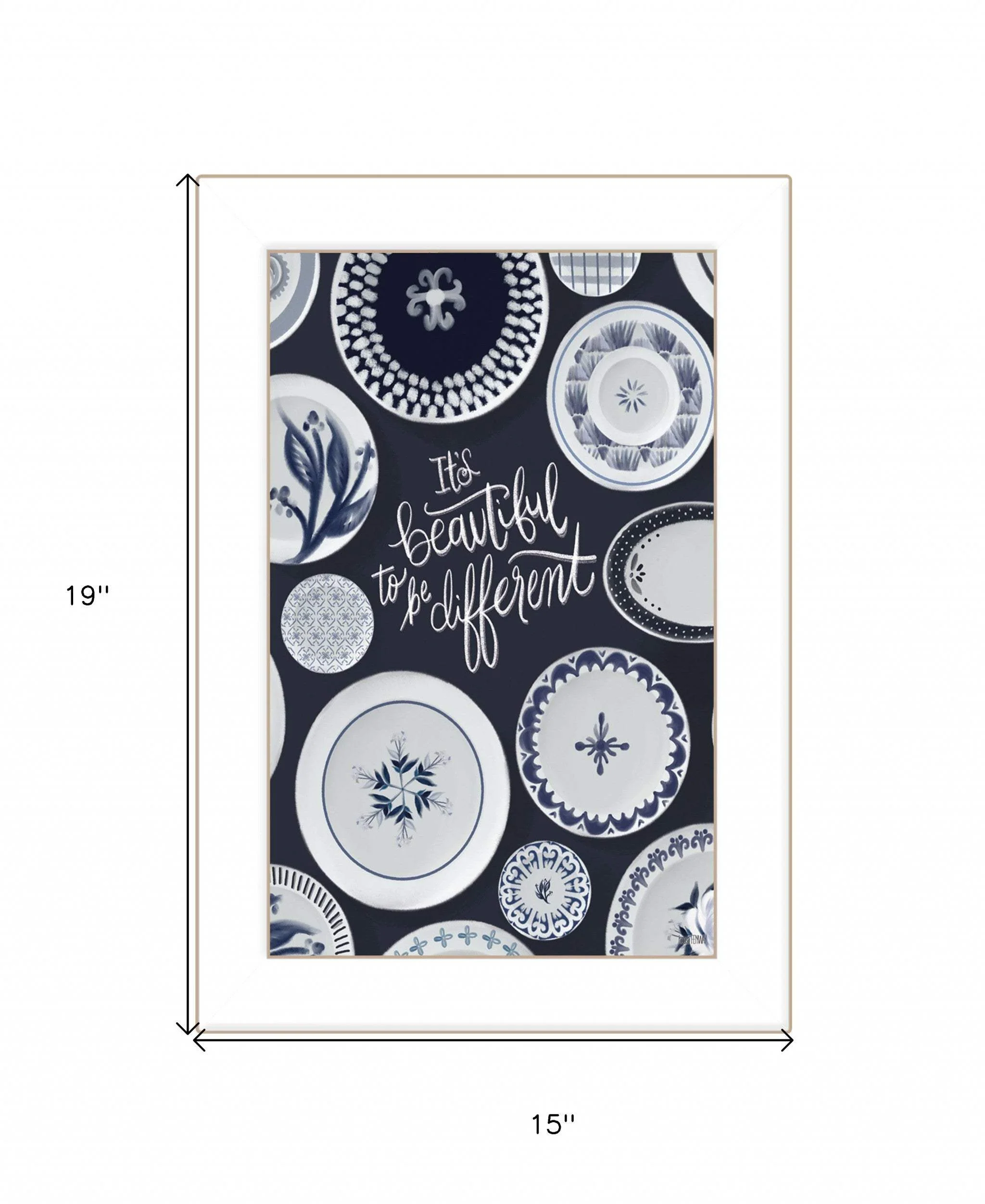 Its Beautiful to Be Different 1 White Framed Print Wall Art - Image 5