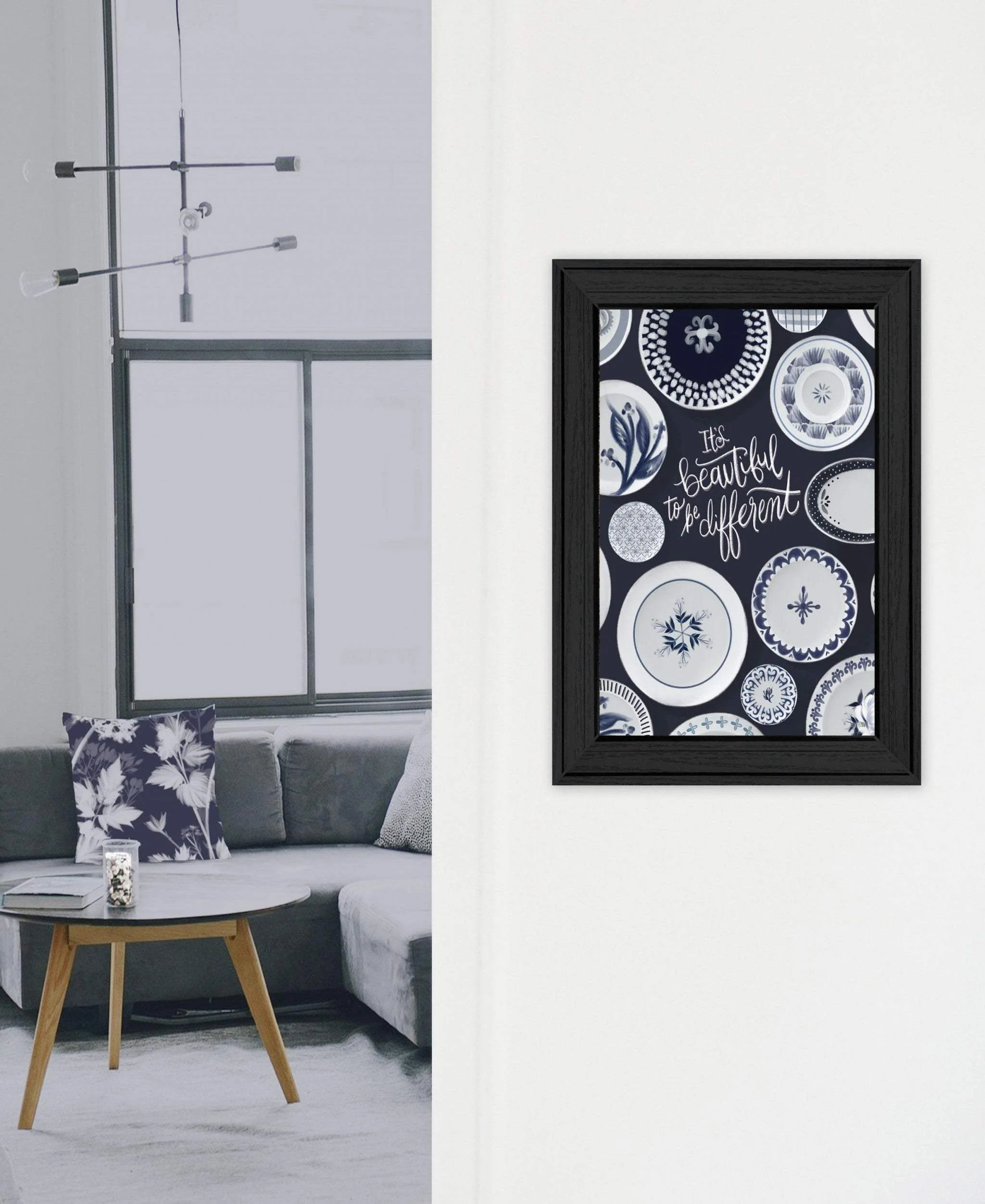 Its Beautiful to Be Different 2 Black Framed Print Wall Art - Image 4