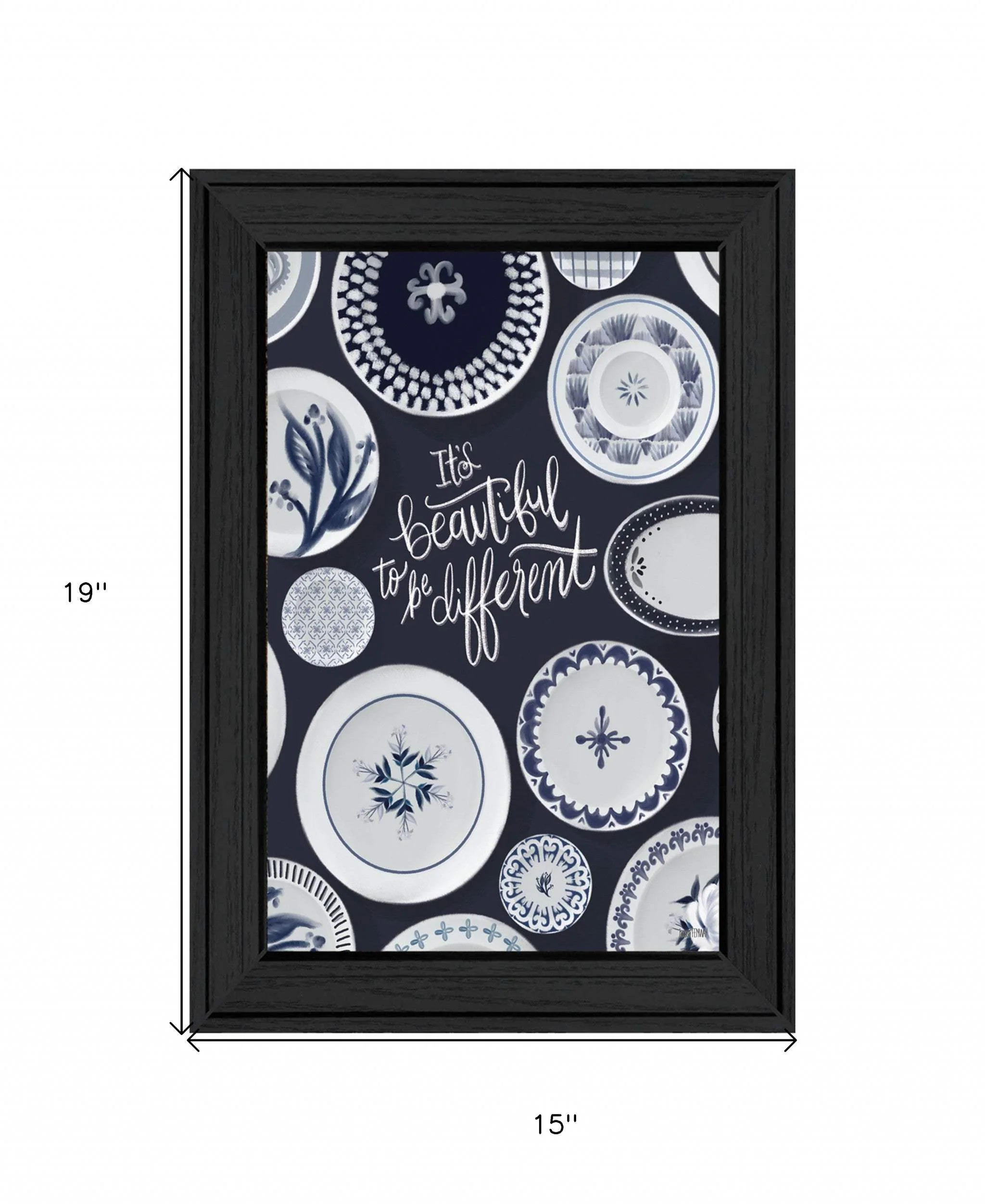 Its Beautiful to Be Different 2 Black Framed Print Wall Art - Image 5