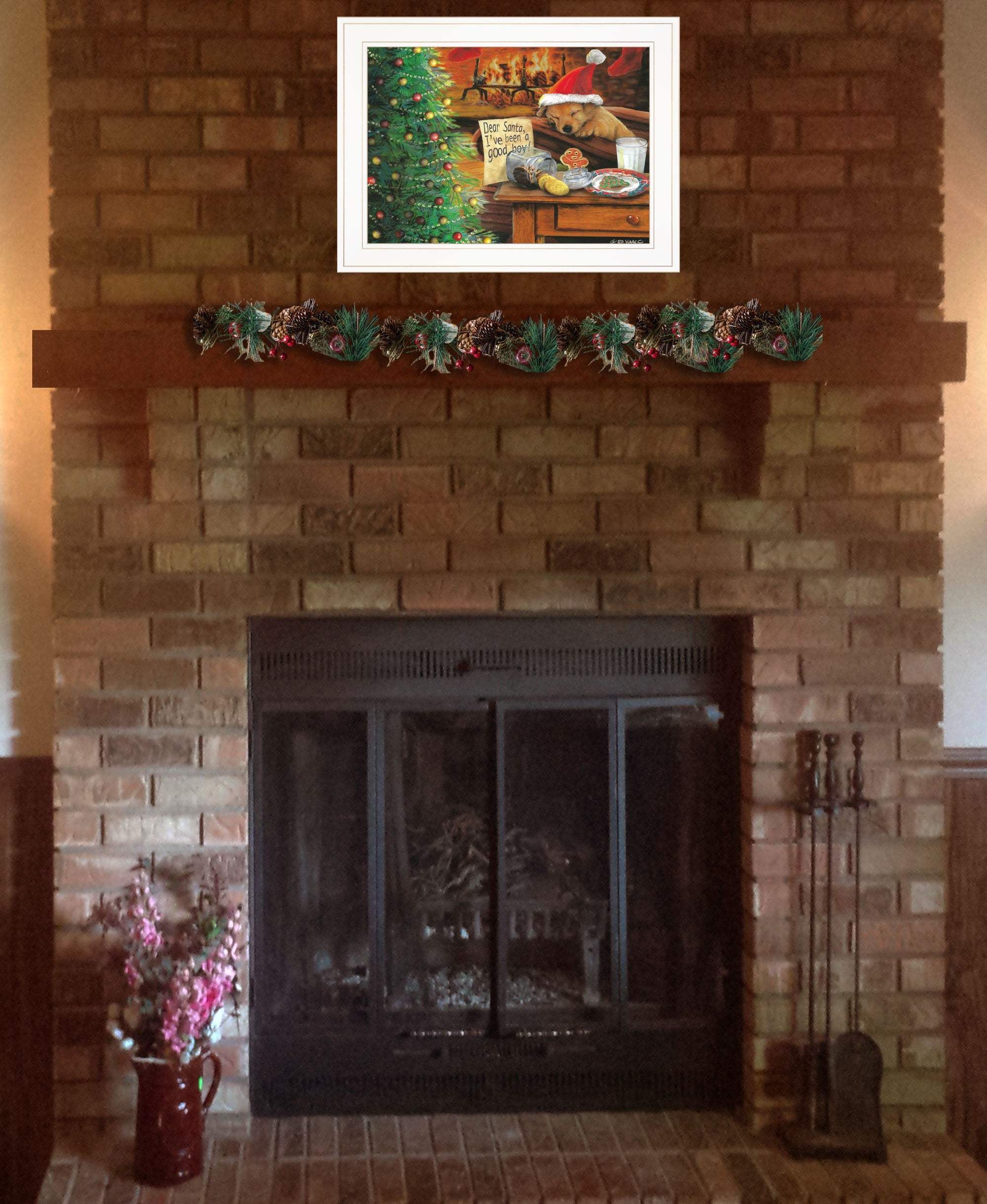 Ive Been A Good Boy 2 White Framed Print Wall Art - Image 5