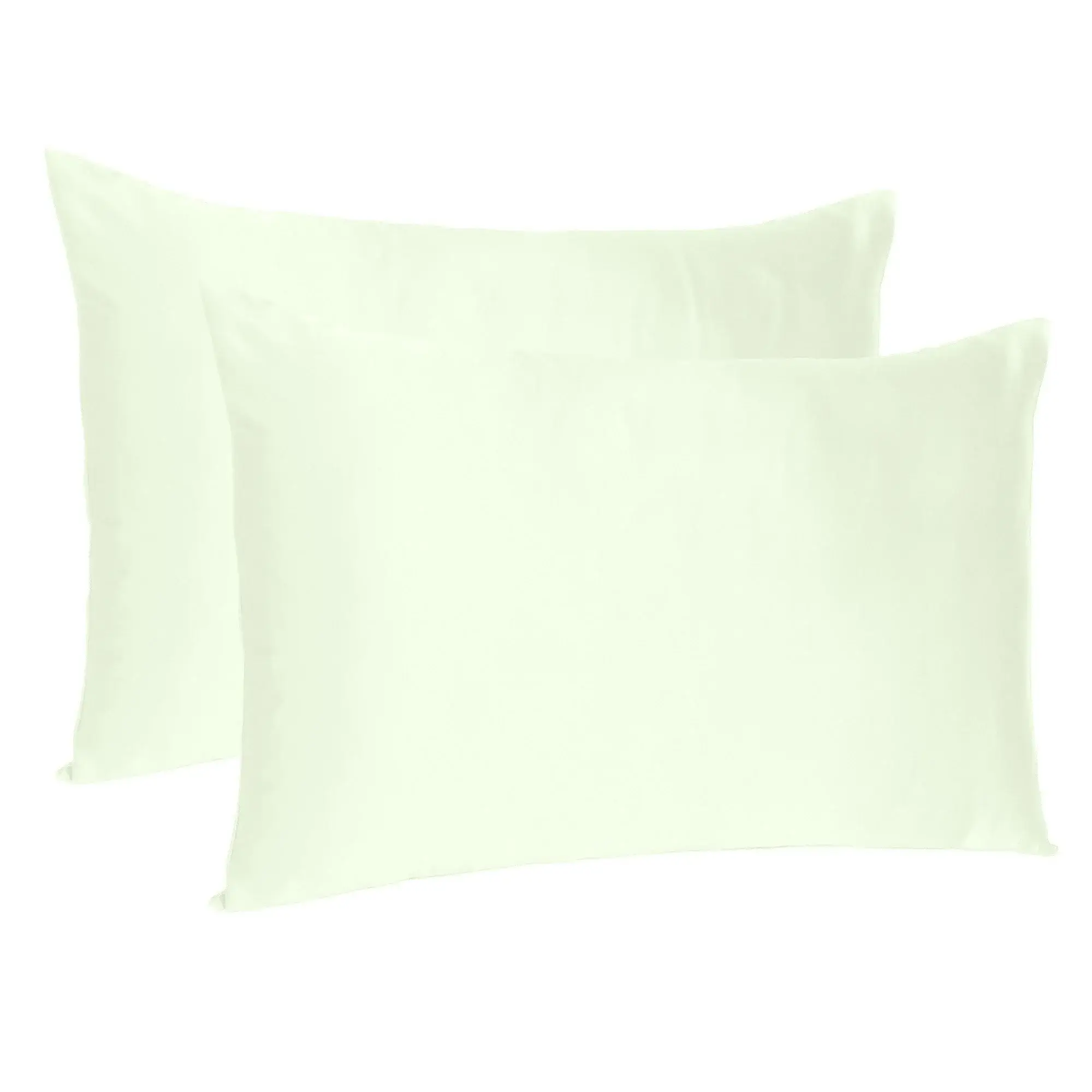 Ivory Dreamy Set Of 2 Silky Satin Queen Pillowcases - Image 5