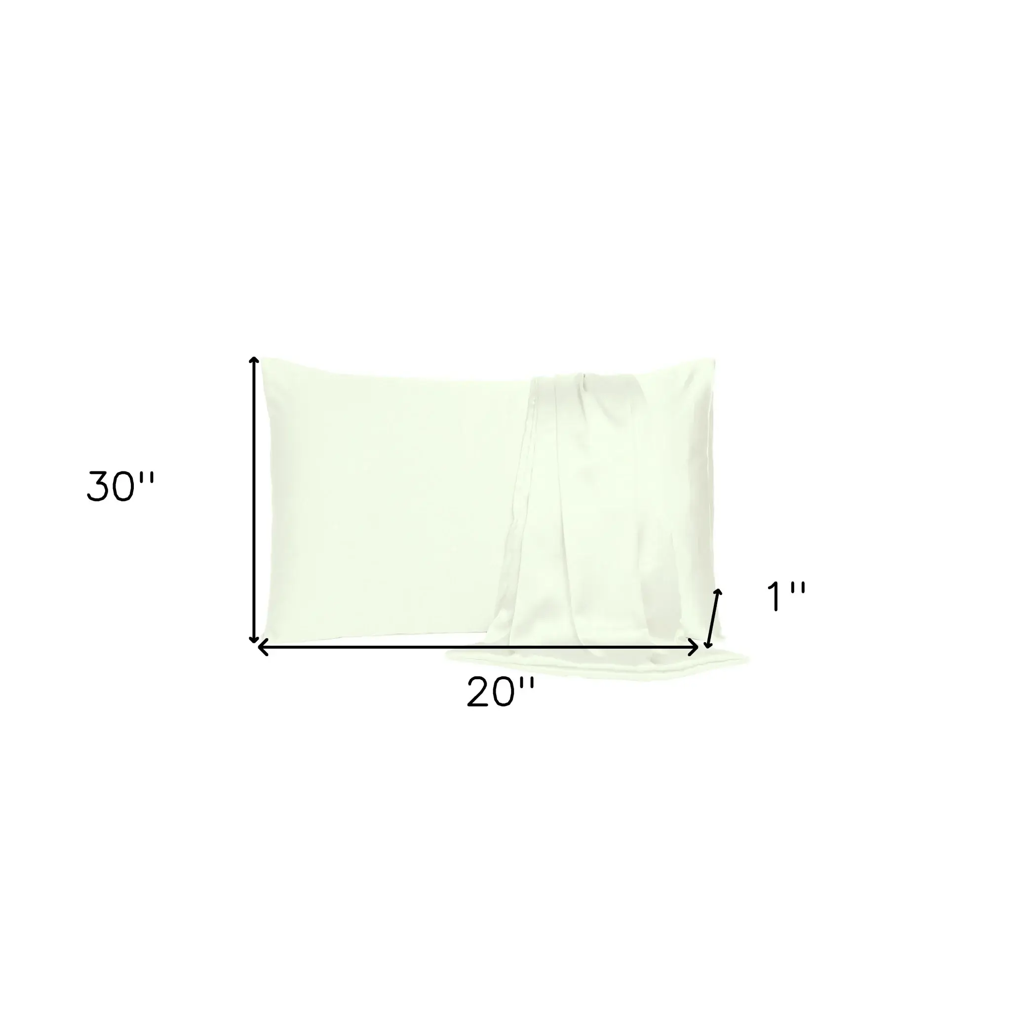 Ivory Dreamy Set Of 2 Silky Satin Queen Pillowcases - Image 8