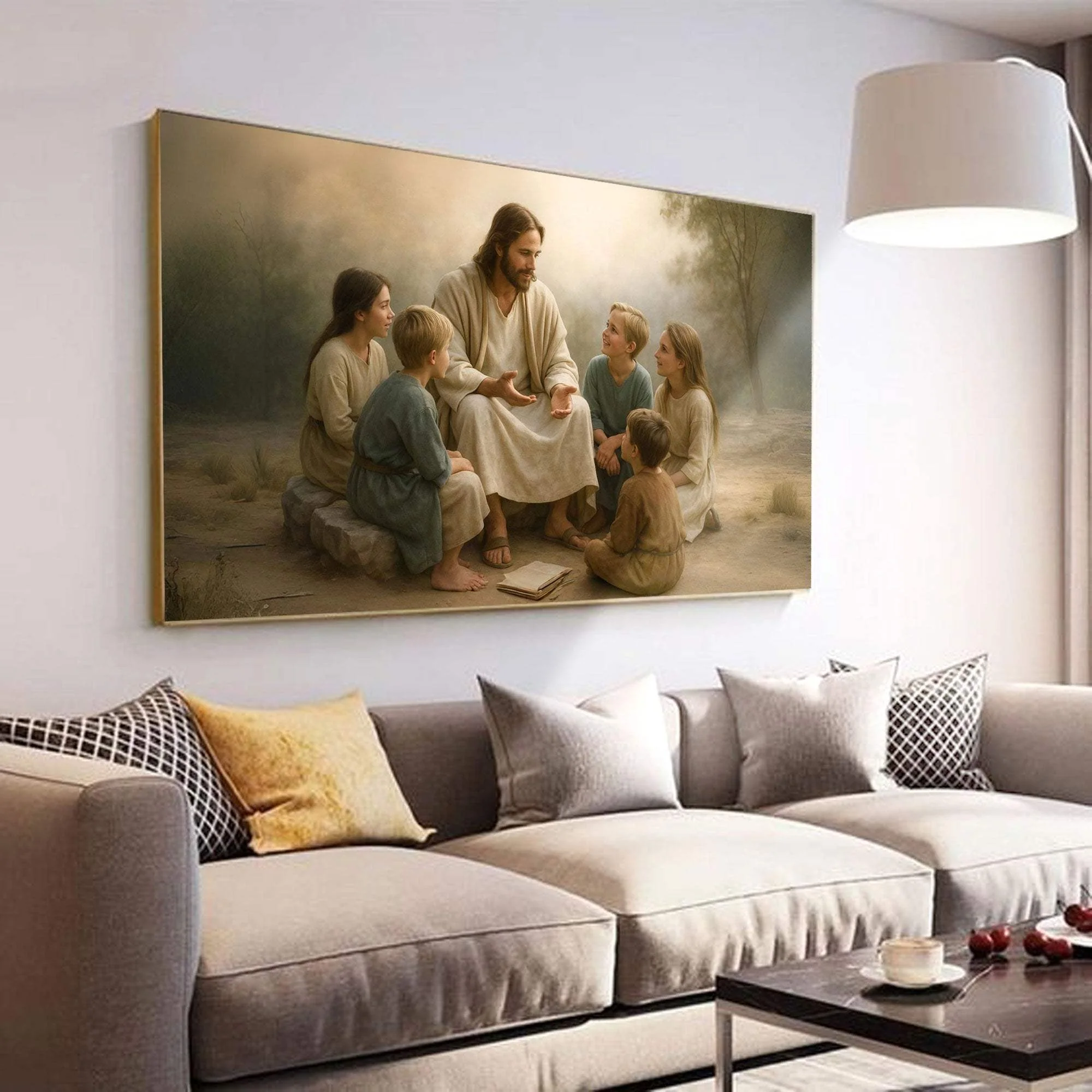 Jesus with Children Faith Wall Art III - Image 2