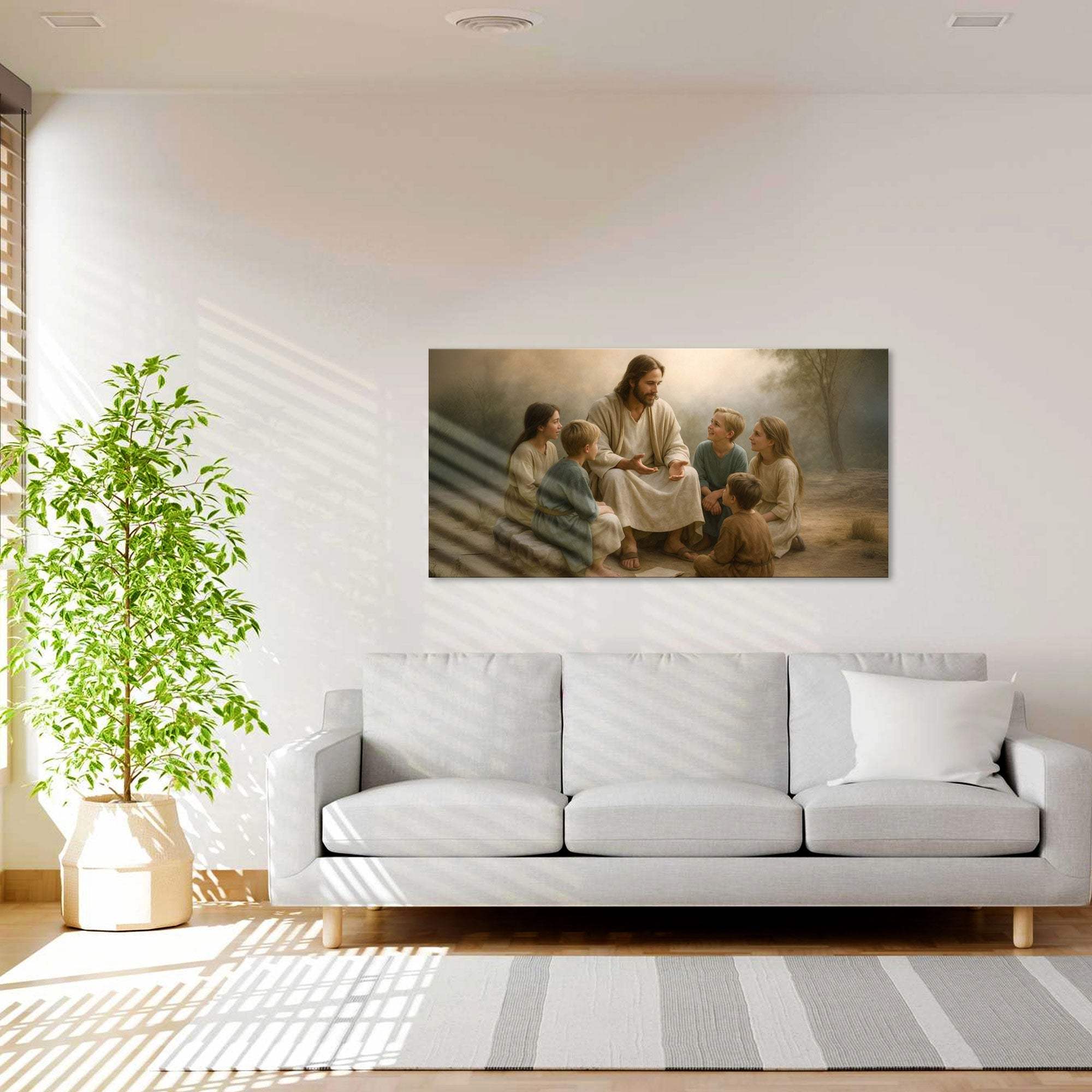 Jesus with Children Faith Wall Art III - Image 3